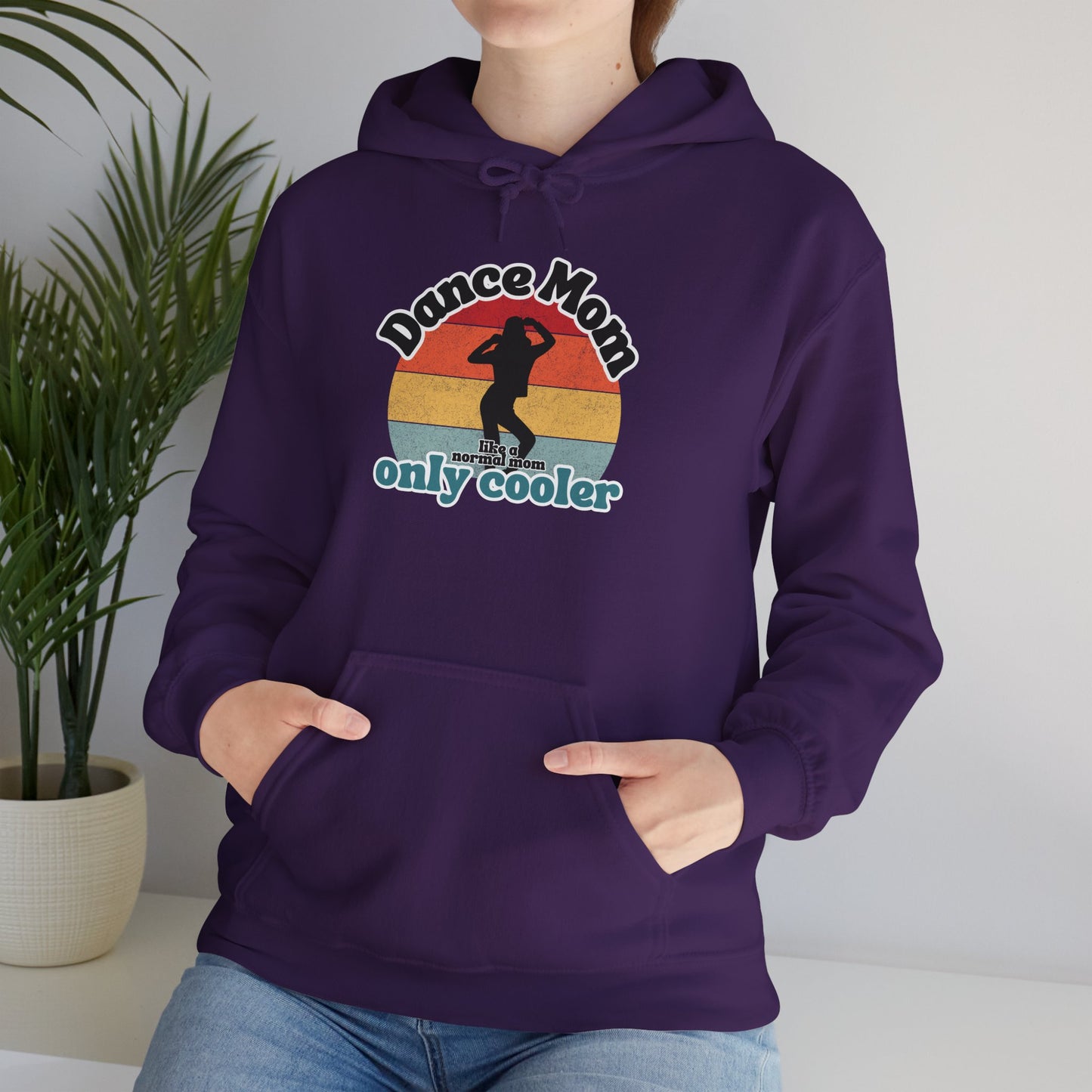 Dance Mom Hoodie – Retro Graphic Unisex Heavy Blend™ Sweatshirt for Proud Dance Moms – Fun Gift for Dance Recitals & Holidays