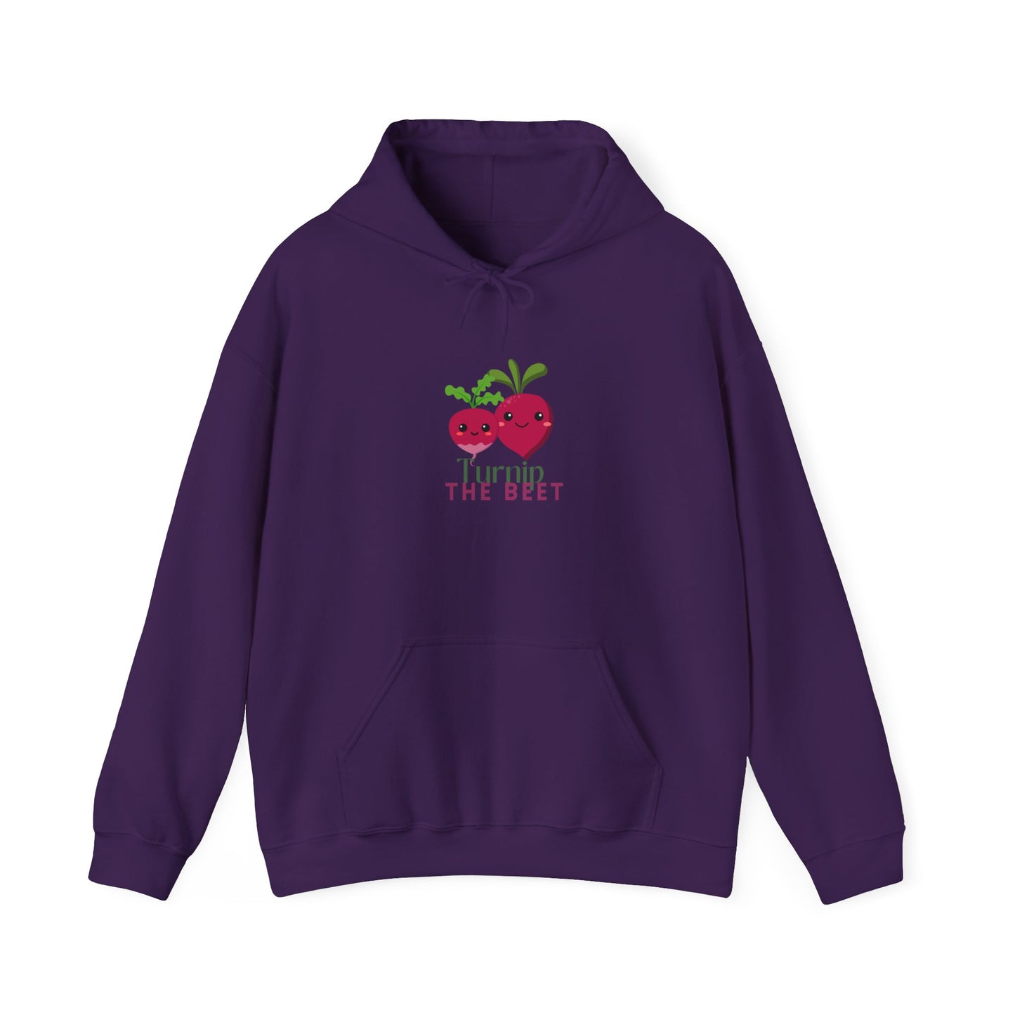 "Turnip the Beet" Unisex Hooded Sweatshirt – Funny Dance Pun Hoodie with Cute Veggie Graphic | Cozy Gift for Dancers & Foodie Fans