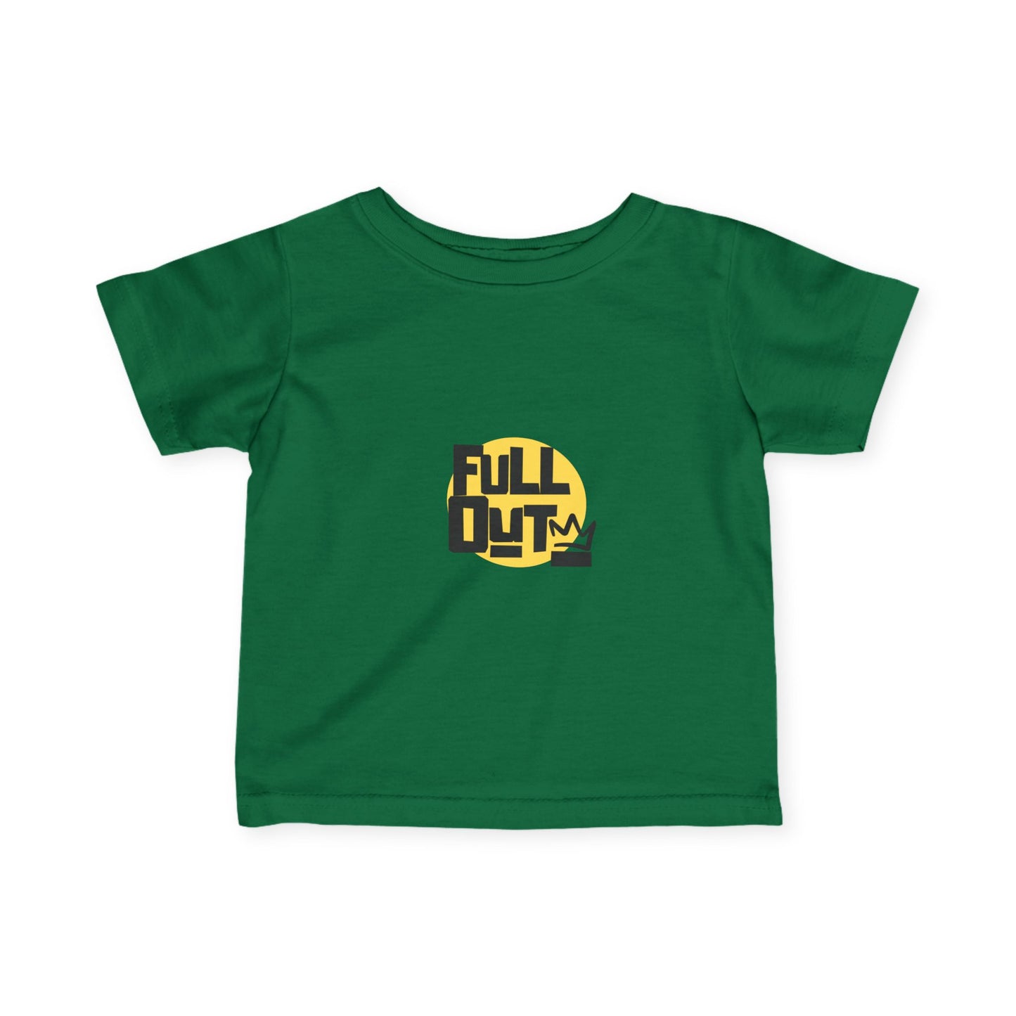 "Full Out" Infant Fine Jersey Tee – Bold Streetwear-Inspired Baby Dance T-Shirt for High-Energy Tiny Performers
