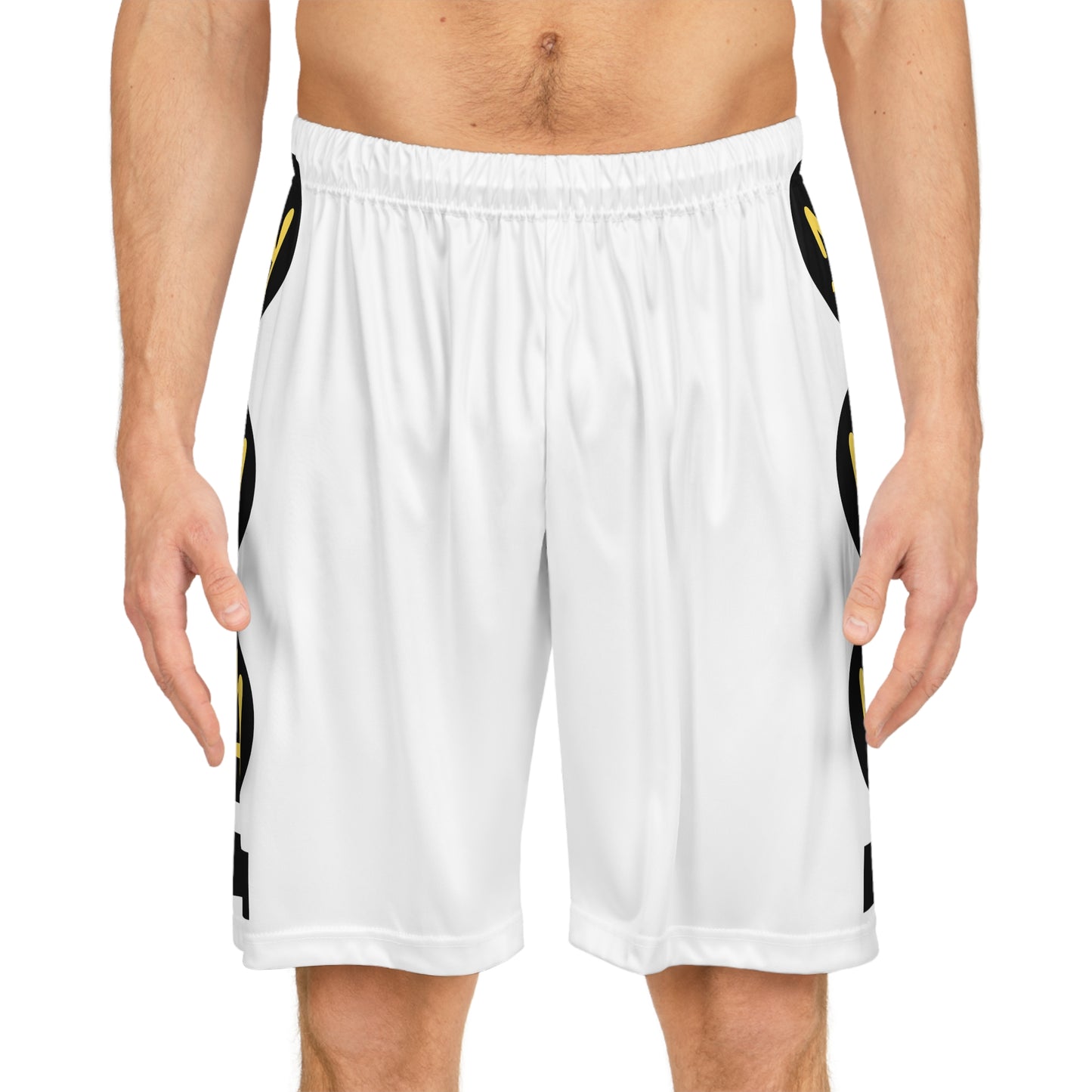 Full Out Premium Collection Basketball Shorts – Vibrant Unisex Dance Shorts with Bold Streetwear Graphics Down the Legs