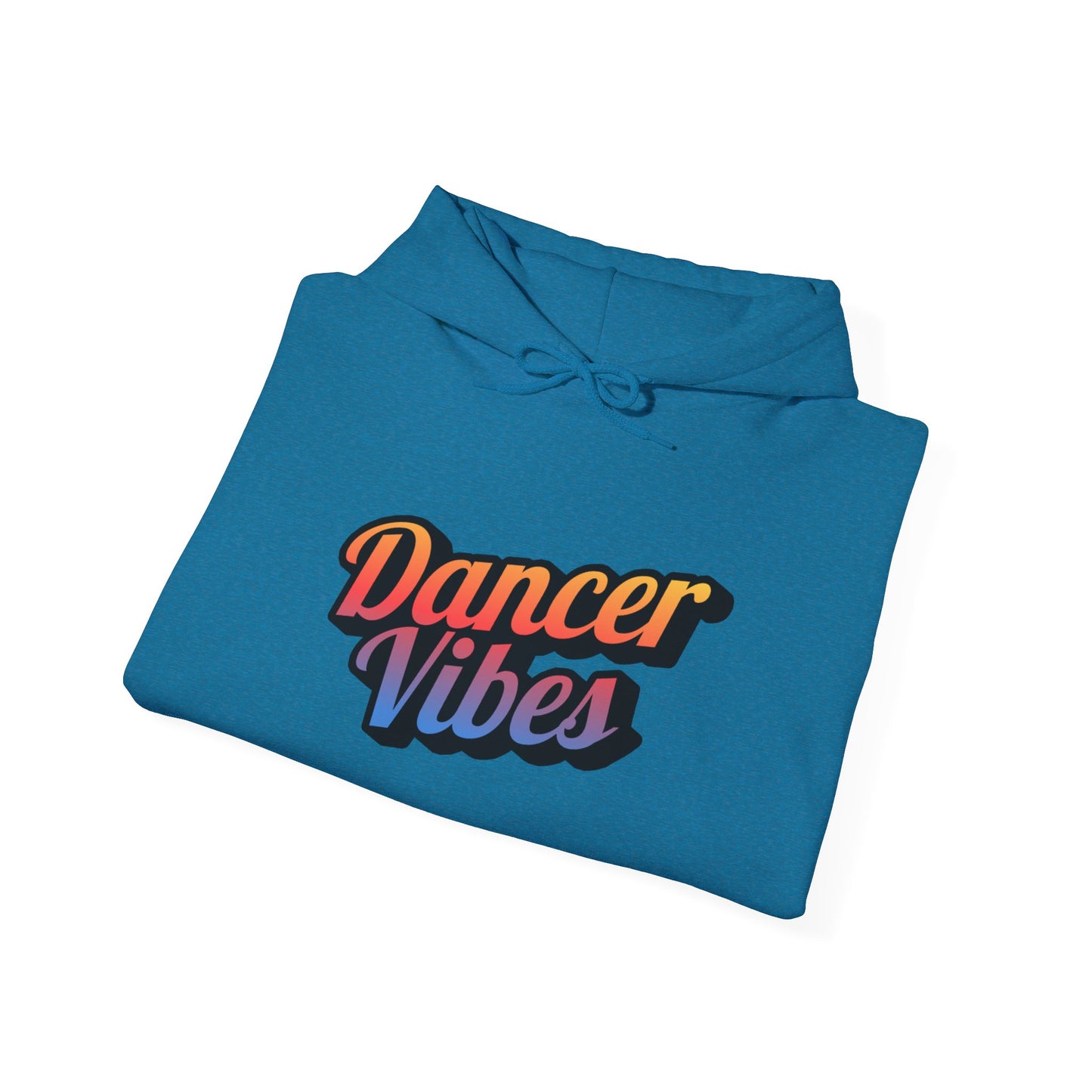 "Dancer Vibes" Unisex Hooded Sweatshirt – Colorful Retro Dance Graphic Hoodie for Dance Lovers