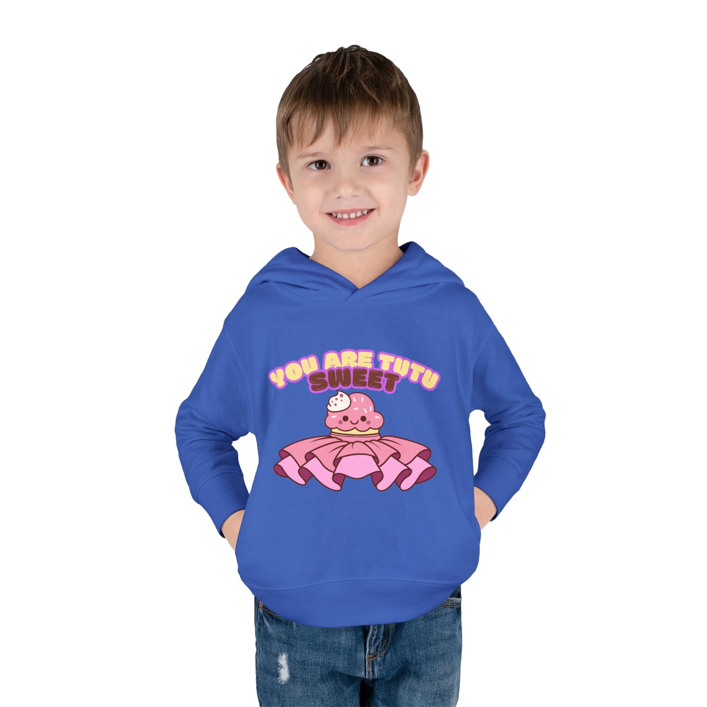 "You Are Tutu Sweet" Toddler Pullover Hoodie β Kawaii Cupcake in Tutu Dance Graphic Fleece Sweatshirt for Kids