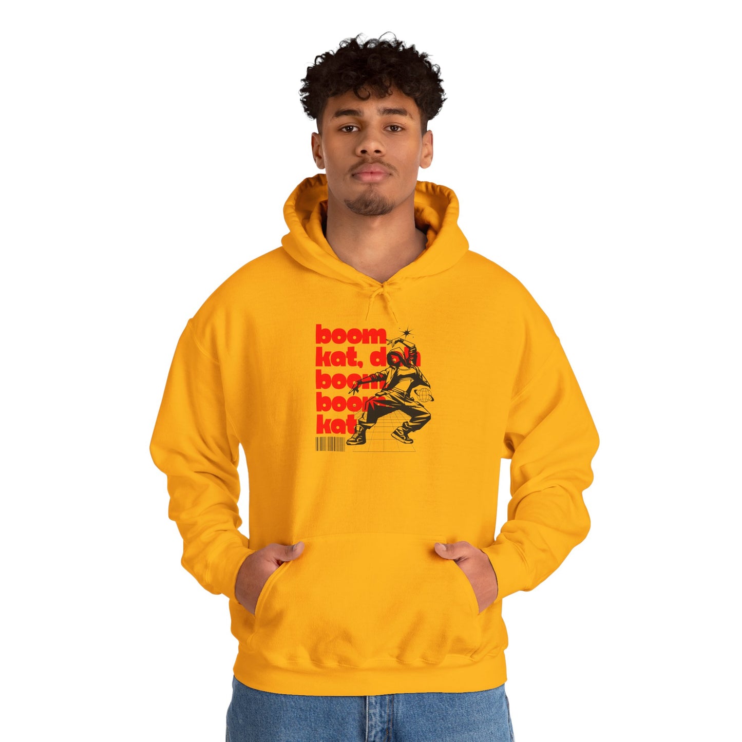 “Boom Kat” Hoodie – Unisex Hooded Sweatshirt with Bold Streetwear-Inspired Dance Graphic
