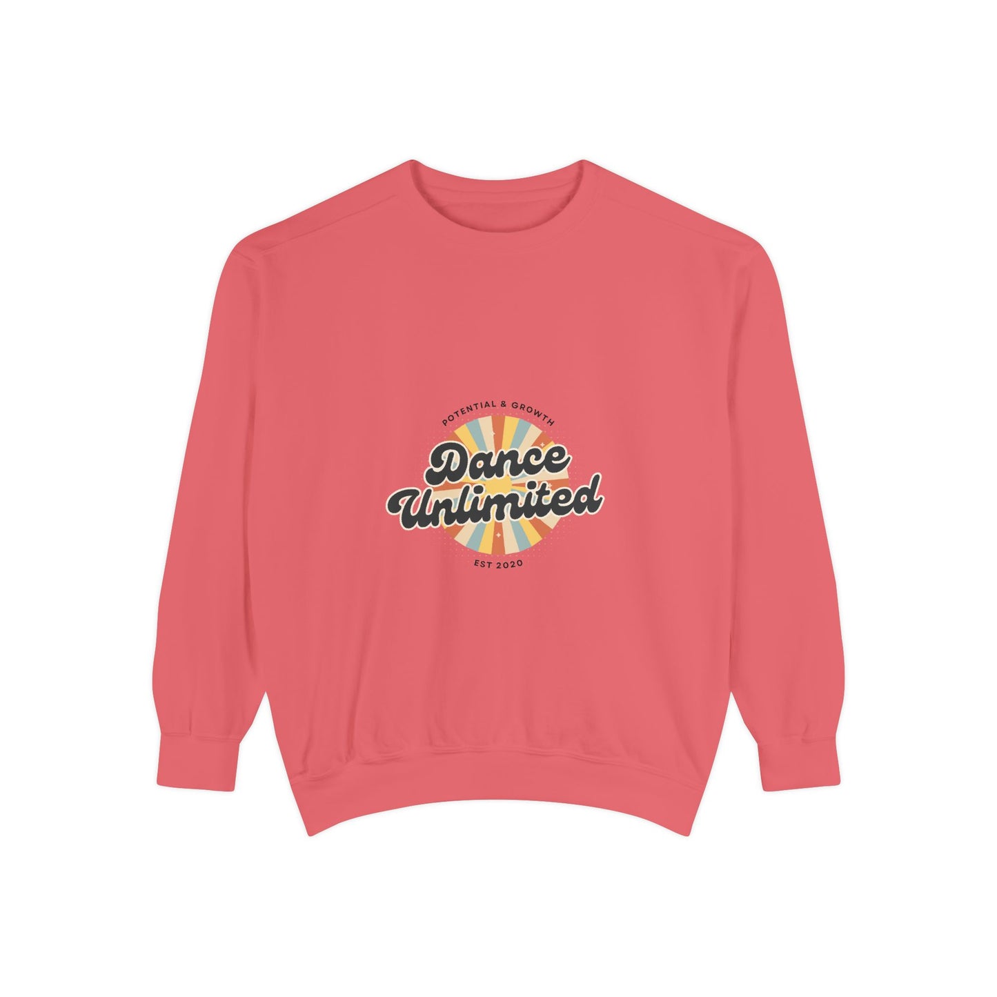 "Dance Unlimited – Potential & Growth" Unisex Lightweight Crewneck Sweatshirt – Retro-Inspired Motivational Dance Pullover for Performers & Creatives