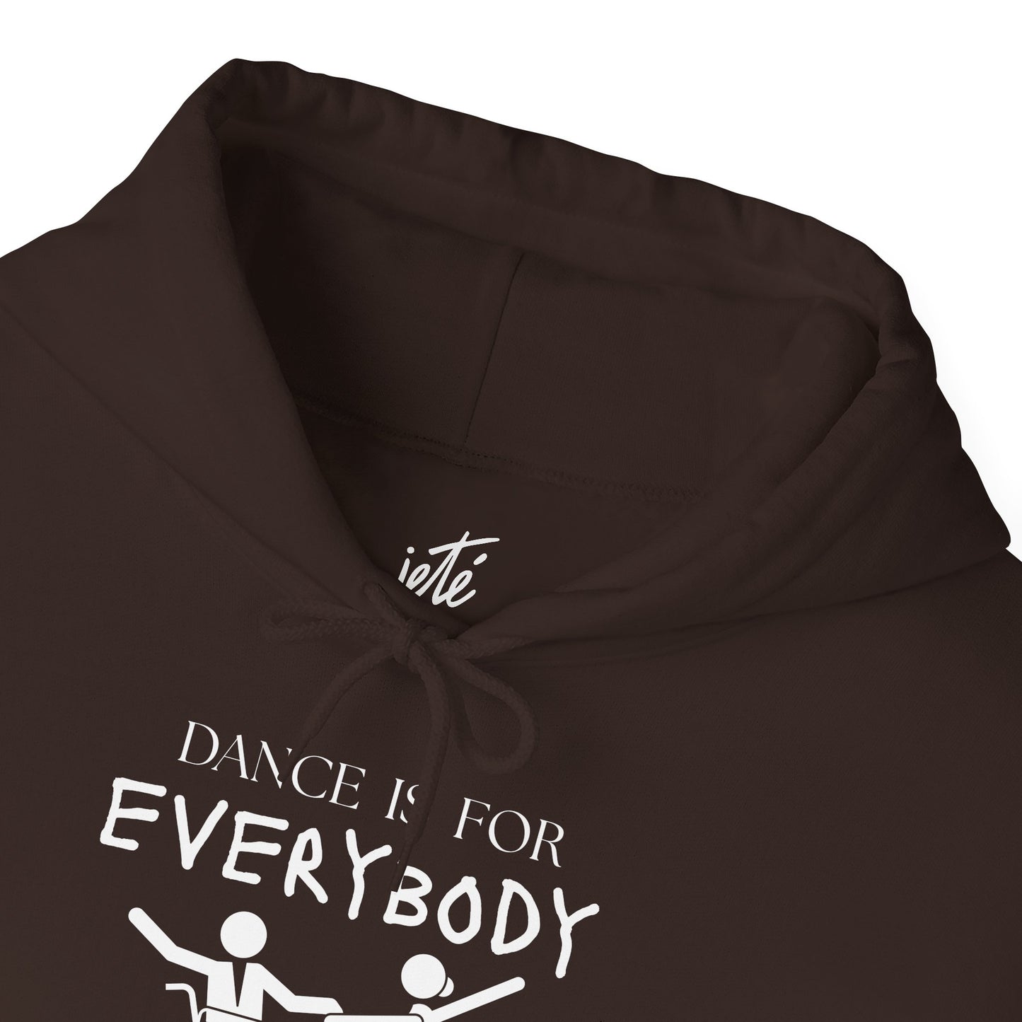 "Dance Is for Everybody" Unisex Hoodie – Inclusive Dance-Themed Hoodie for Teens and Adults with Personalization Option on Sleeve