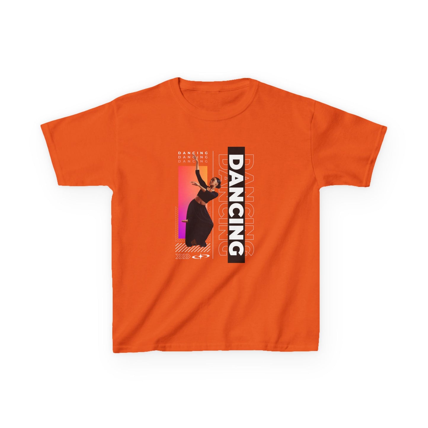 “Dancing” Youth Short Sleeve T-Shirt – Streetwear-Inspired Female Dancer Design – Trendy Kids Dance Graphic Tee