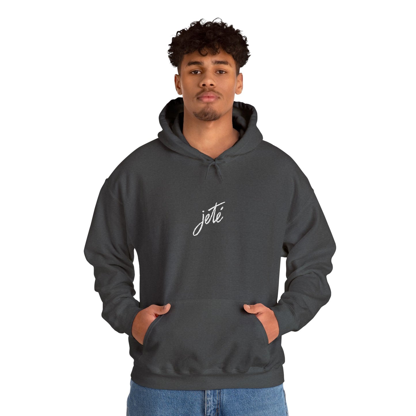 “Jeté” Official Embroidered Logo - Unisex Heavy Blend™ Hooded Sweatshirt | Premium Streetwear Dance Hoodie for Ballet & Dance Enthusiasts