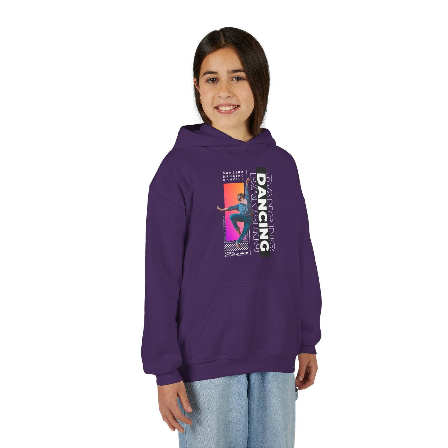 “Dancing” Male Dancer Streetwear Graphic | Unisex Youth Hoodie – Dance Hoodie for Kids & Young Performers