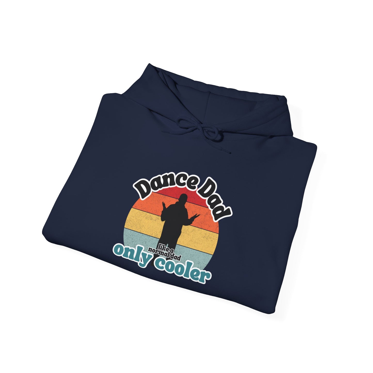 Dance Dad Retro Hoodie – Funny Unisex Heavy Blend™ Hooded Sweatshirt for Cool Dance Dads