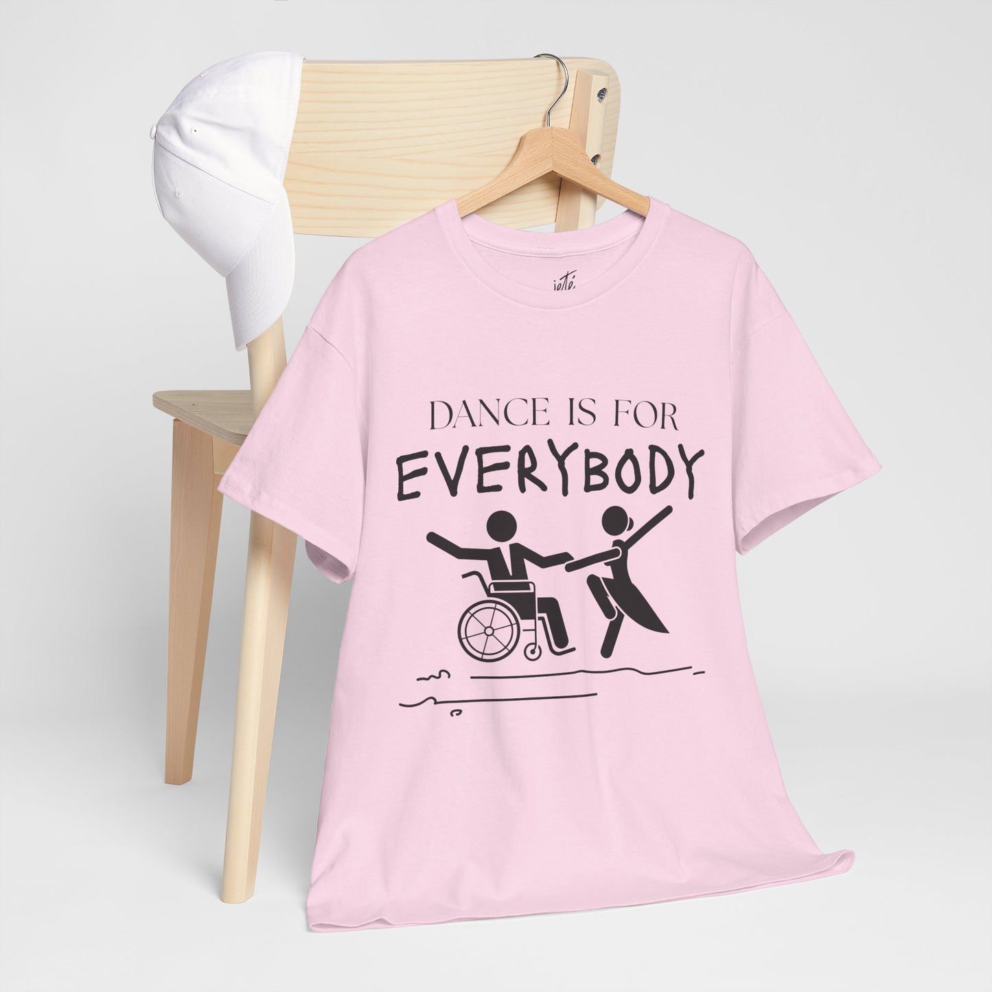 “Dance Is for Everybody” Inclusive Dance T-Shirt – Unisex Heavy Cotton Tee with Optional Back Personalization (Name or Studio)