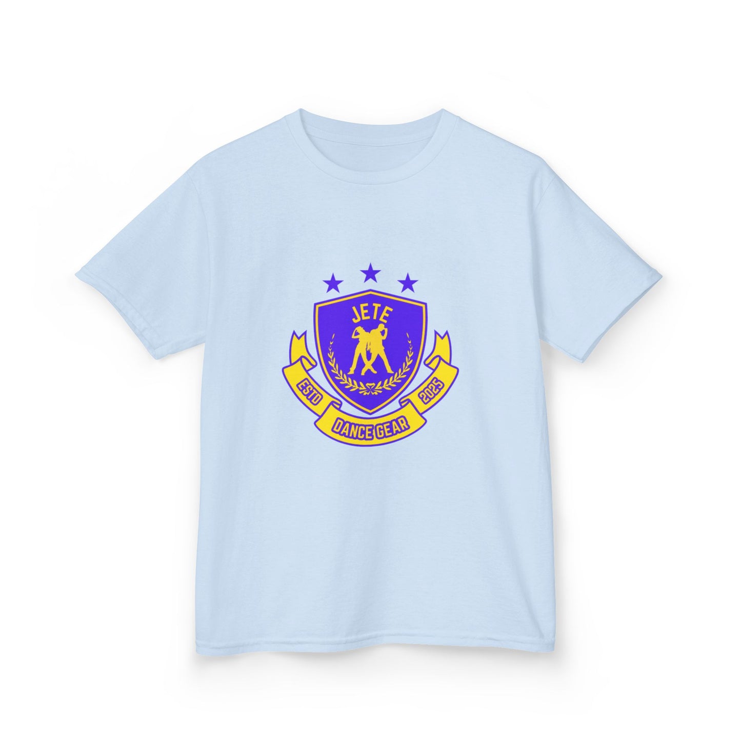 "Jeté Dance Gear" Youth Short Sleeve Tee – Collegiate-Inspired Dancer Graphic Shirt for Kids