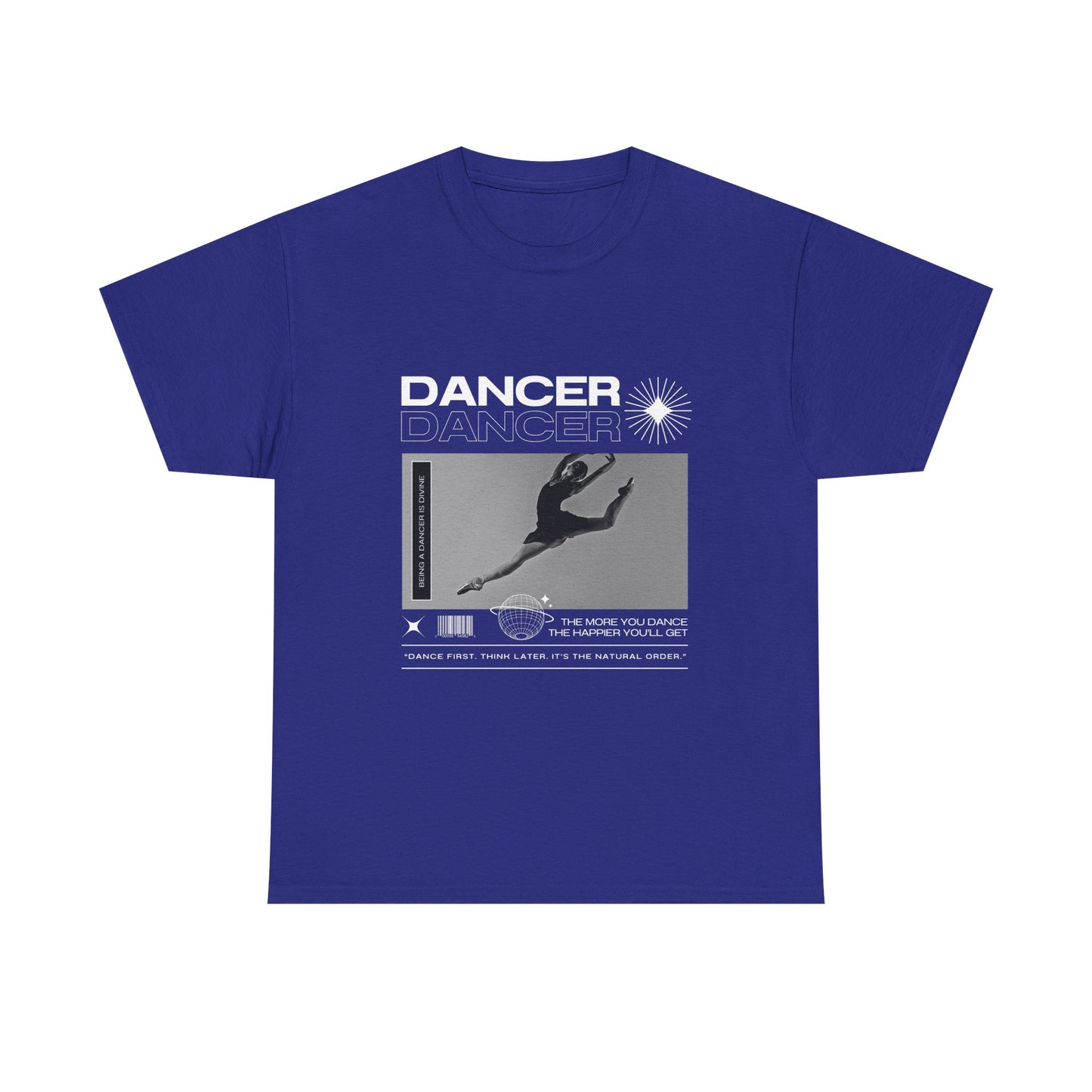 “Dancer” Mottos Streetwear Tee – Unisex Heavy Cotton Dance T-Shirt with Bold Graphic