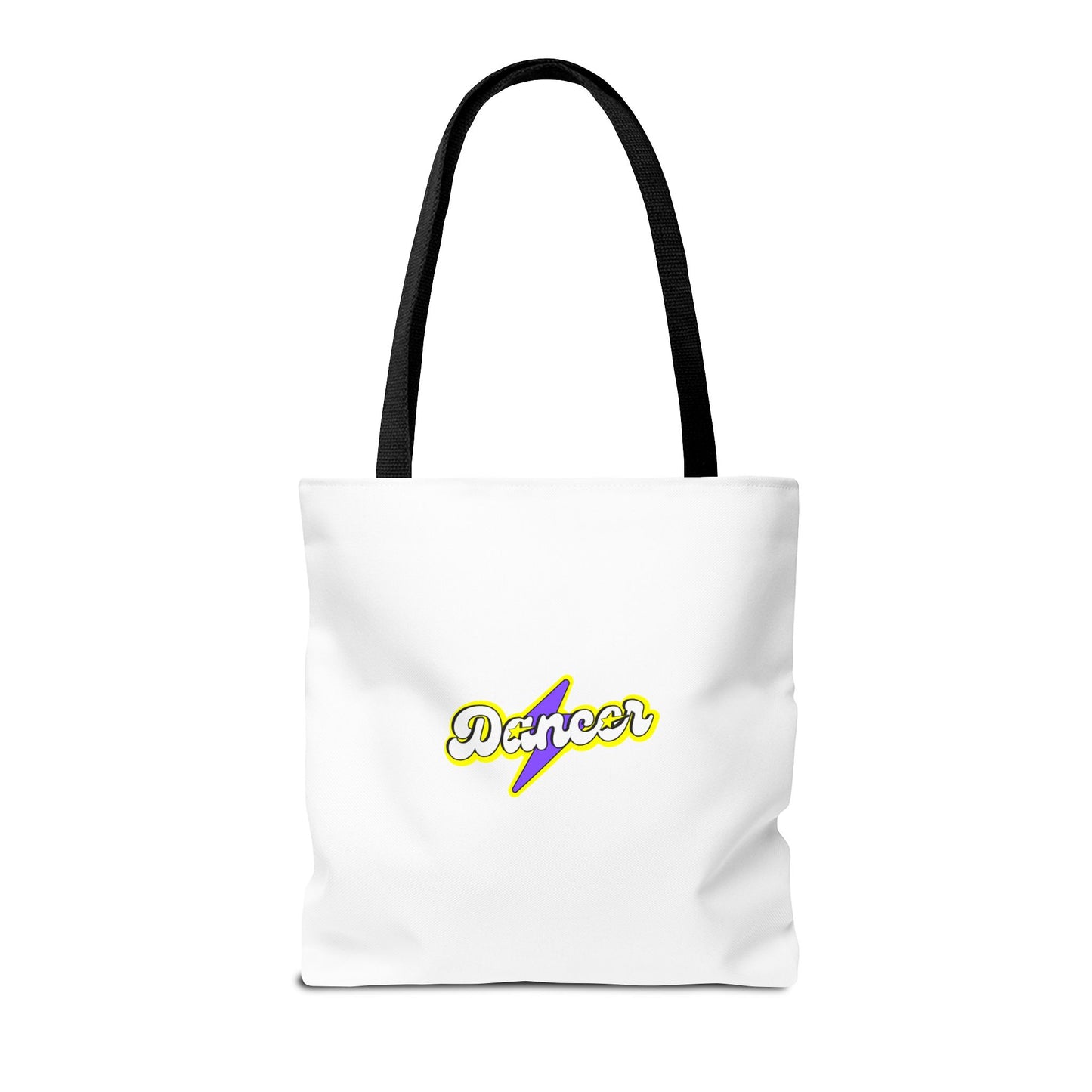 “Dancer” Superhero Graphic Canvas Tote Bag – Bold Dance Tote for Classes, Rehearsals & Everyday Use