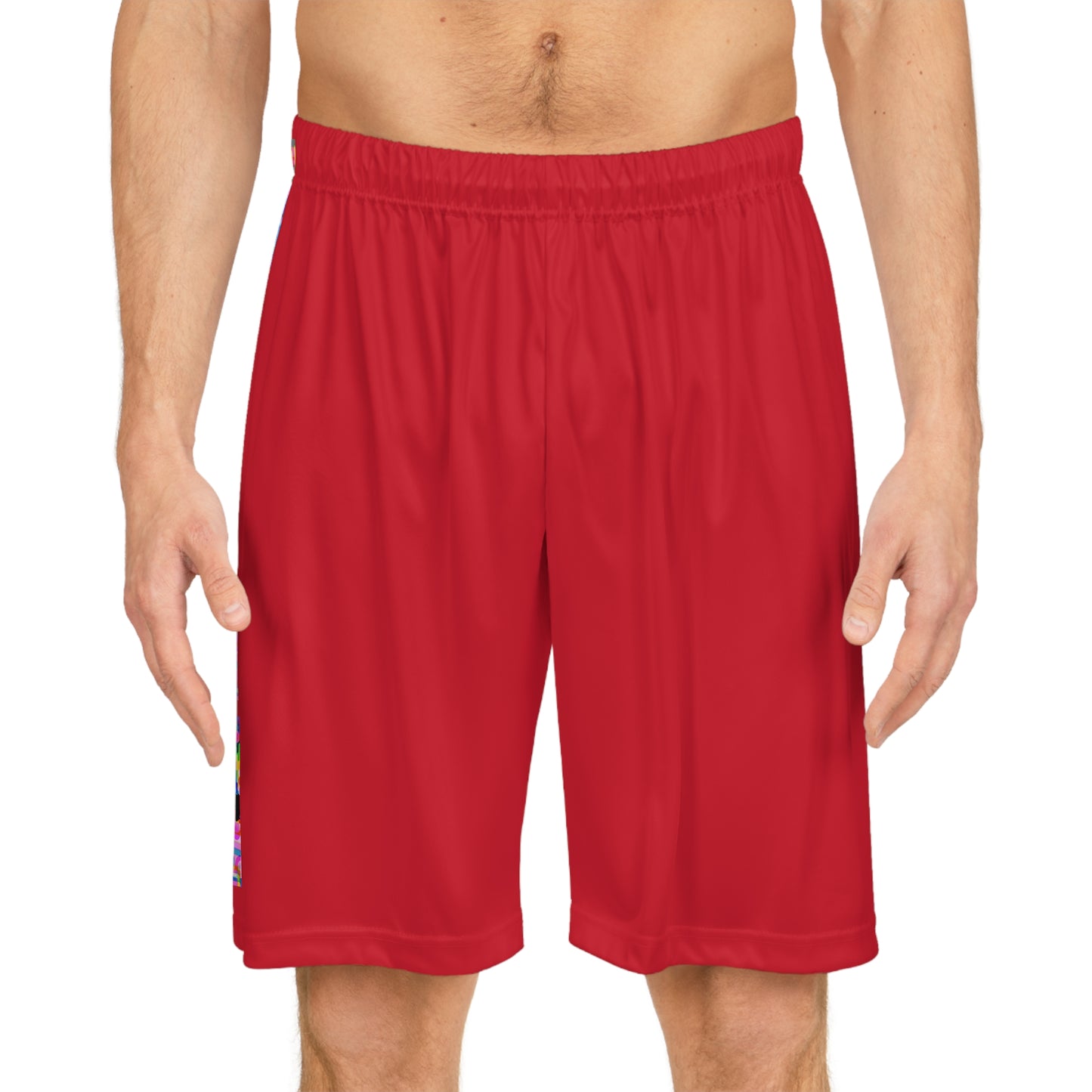 Levels Premium Collection Basketball Shorts – Vibrant Unisex Streetwear Shorts with Dancer Silhouette Graphic