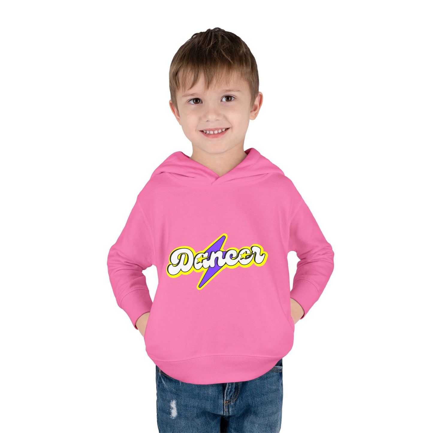 "Dancer" Superhero Toddler Pullover Fleece Hoodie – Cozy Dance-Themed Sweatshirt for Kids