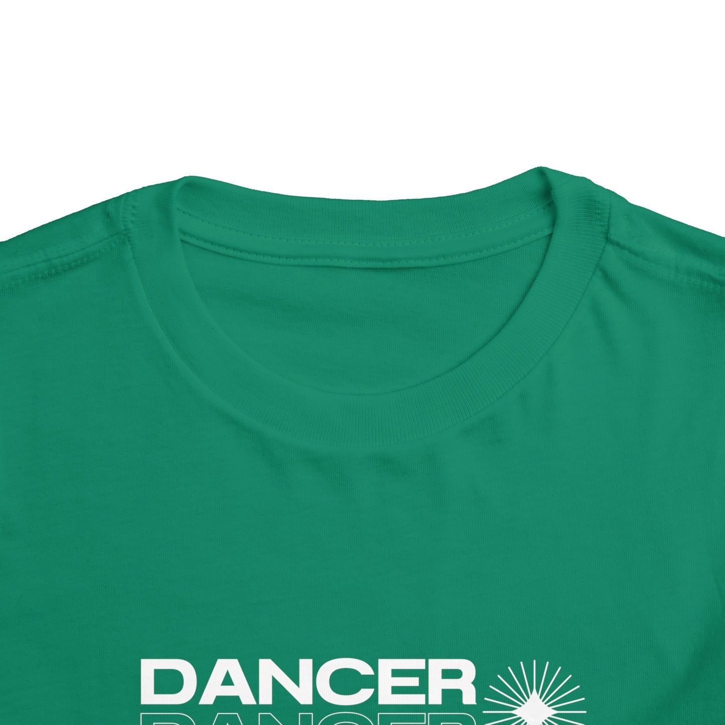 “Dancer" Toddler Short Sleeve T-Shirt – Streetwear-Inspired Ballet Barre Graphic Tee for Young Kids