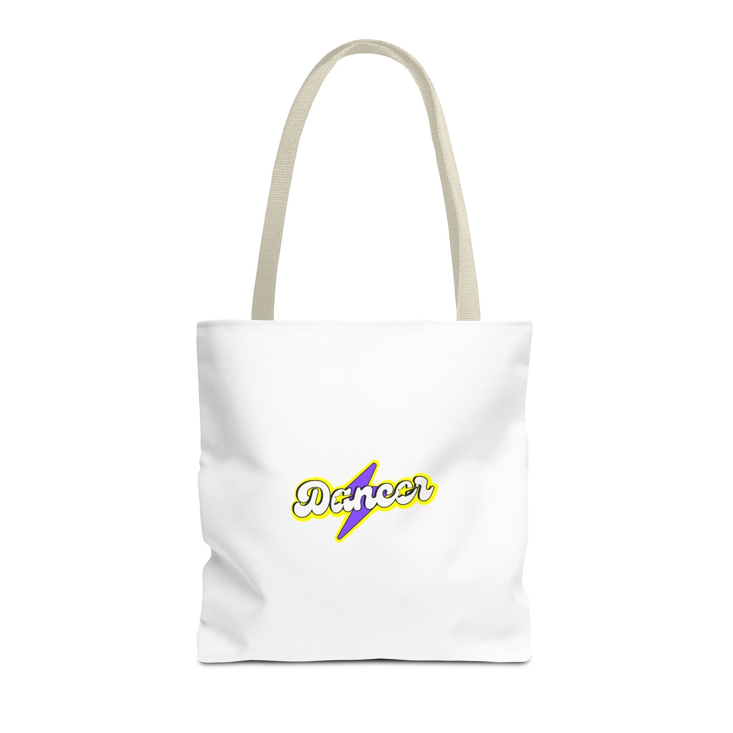 “Dancer” Superhero Graphic Canvas Tote Bag – Bold Dance Tote for Classes, Rehearsals & Everyday Use