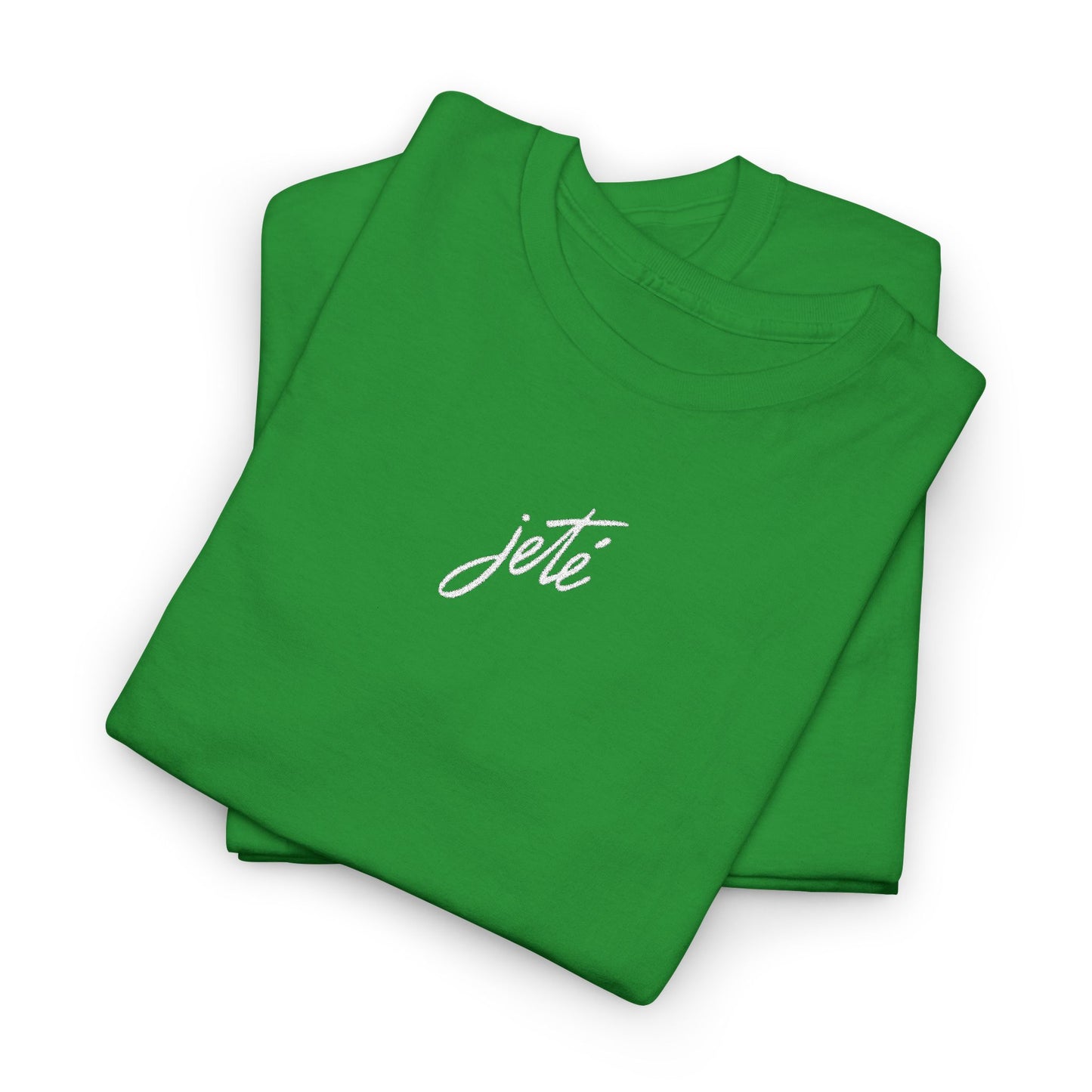 “Jeté” Official Embroidered Logo -Classic Dance Tee for Ballet & Dance Enthusiasts | Unisex Heavy Cotton™ T-Shirt