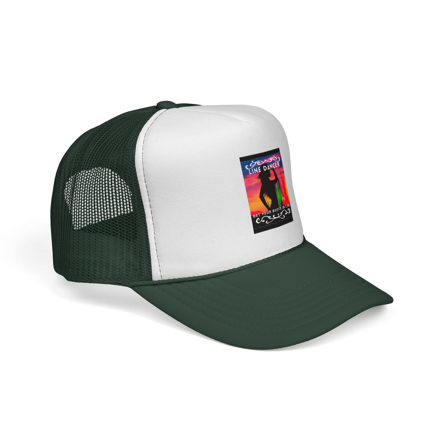 “Line Dancer, Get Your Boots In Line” Cowgirl Graphic | Western Country Dance Cap for Women & Men