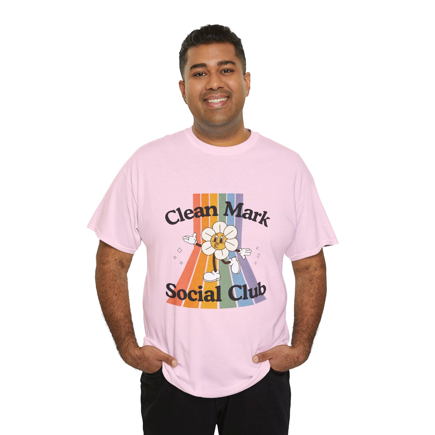 “Clean Mark Social Club” Unisex Heavy Cotton T-Shirt – Streetwear-Inspired Dance Graphic Tee for Adults & Kids