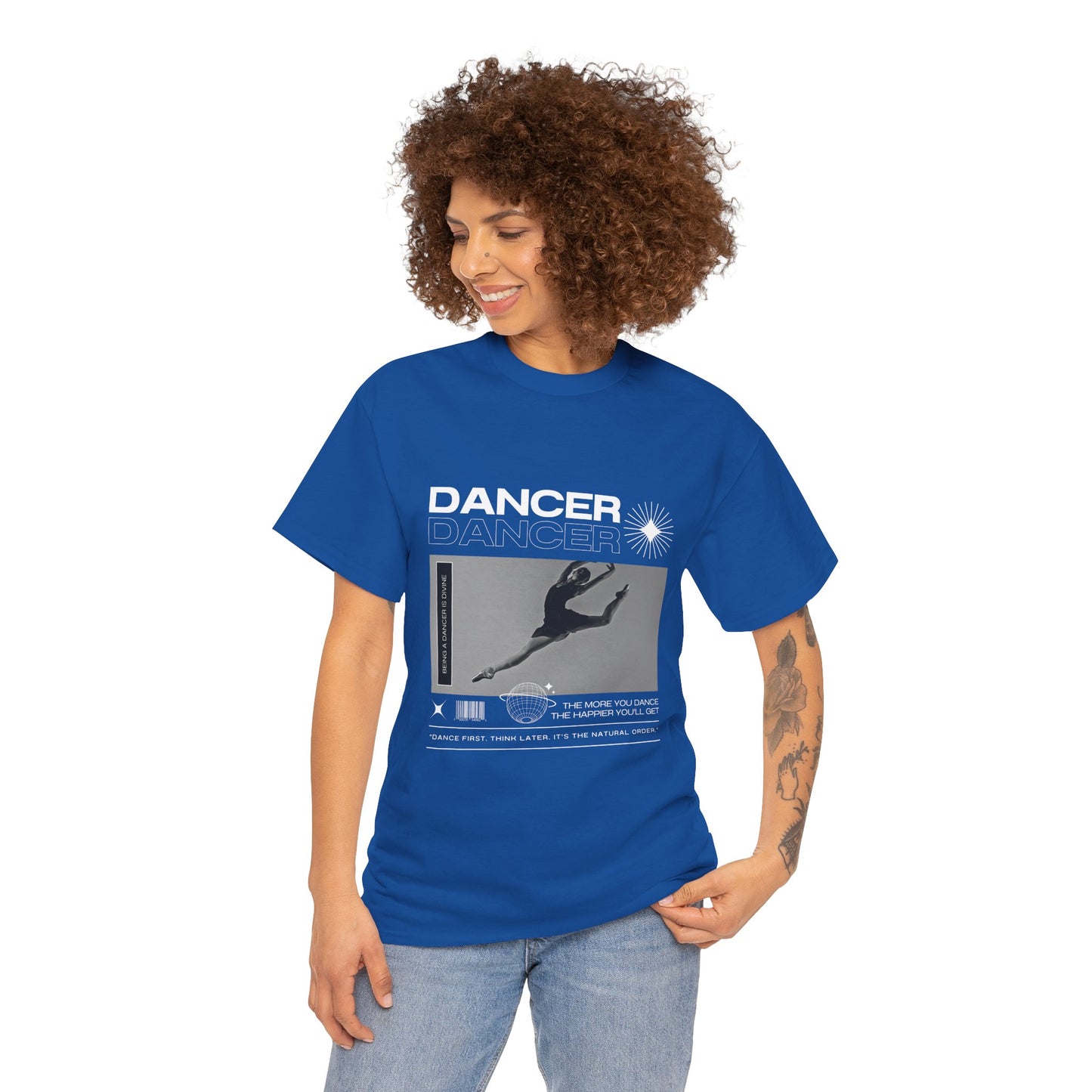 “Dancer” Mottos Streetwear Tee – Unisex Heavy Cotton Dance T-Shirt with Bold Graphic