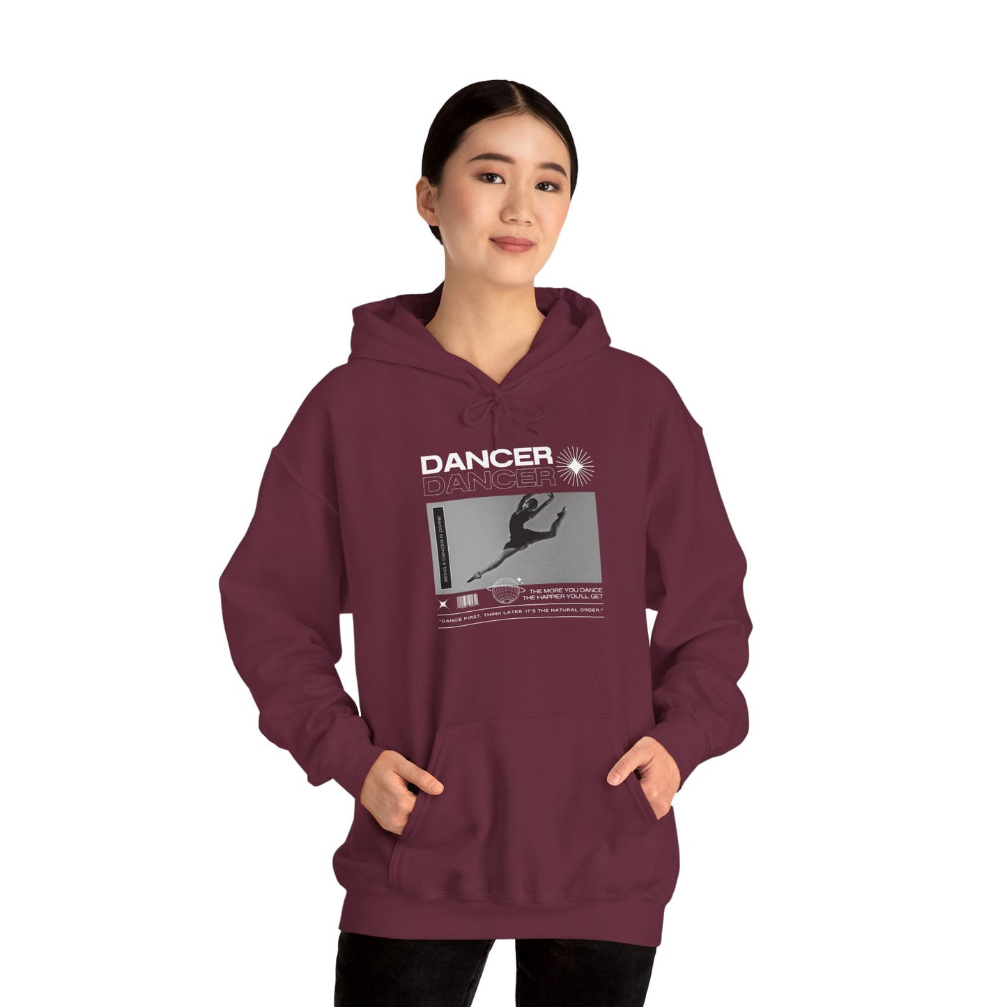 Dancer Streetwear Hoodie – Unisex Heavy Blend™ Hooded Sweatshirt with Inspiring Dance Mottos