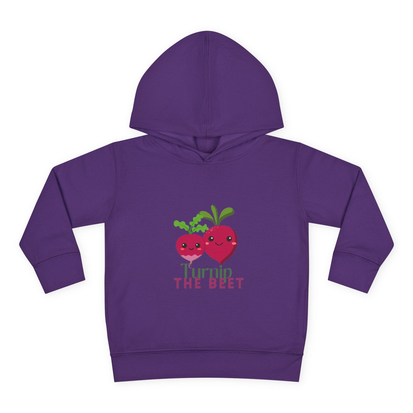 "Turnip the Beet "Toddler Pullover Hoodie – Cute Vegetable Dance Pun Graphic Fleece Sweatshirt for Kids