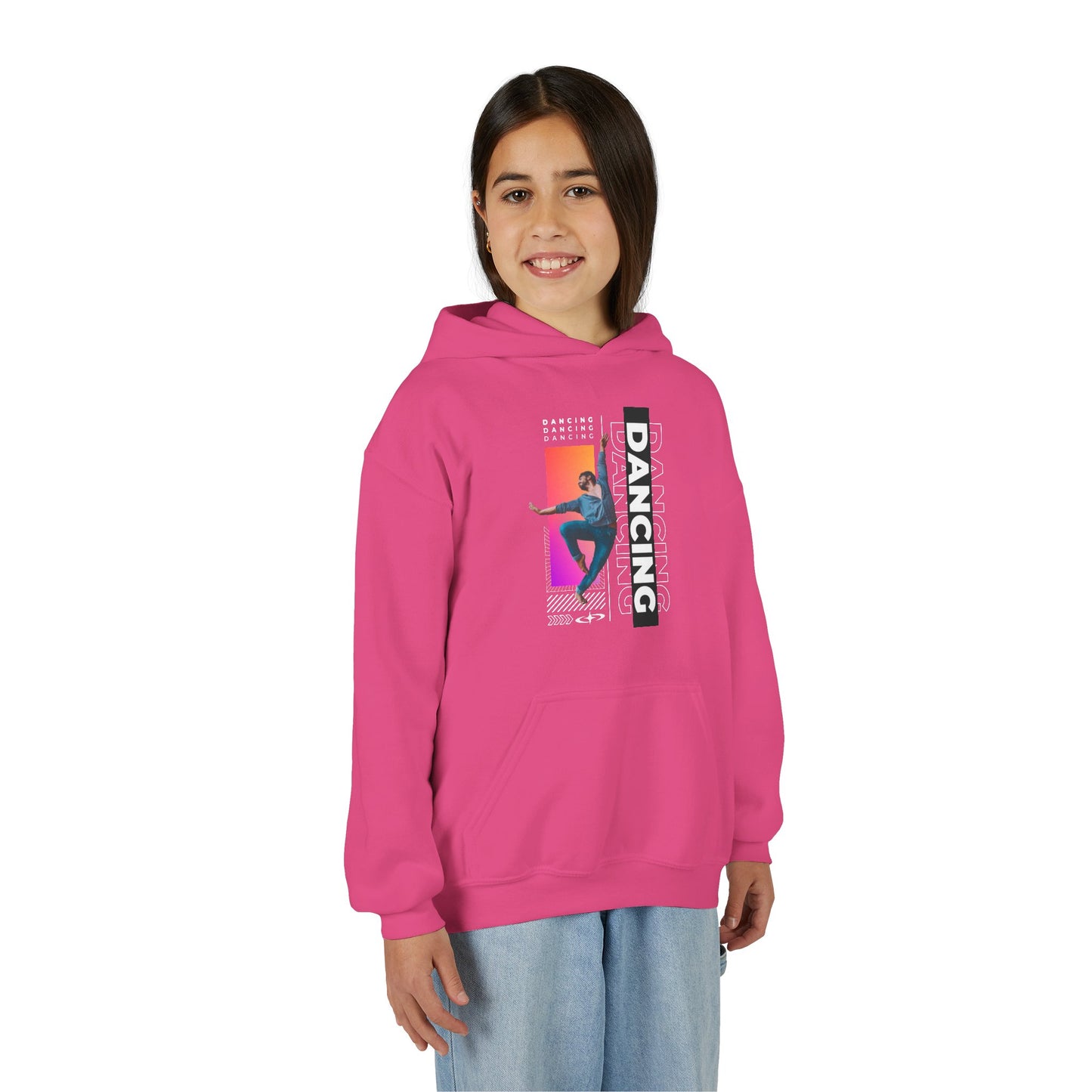 “Dancing” Male Dancer Streetwear Graphic | Unisex Youth Hoodie – Dance Hoodie for Kids & Young Performers