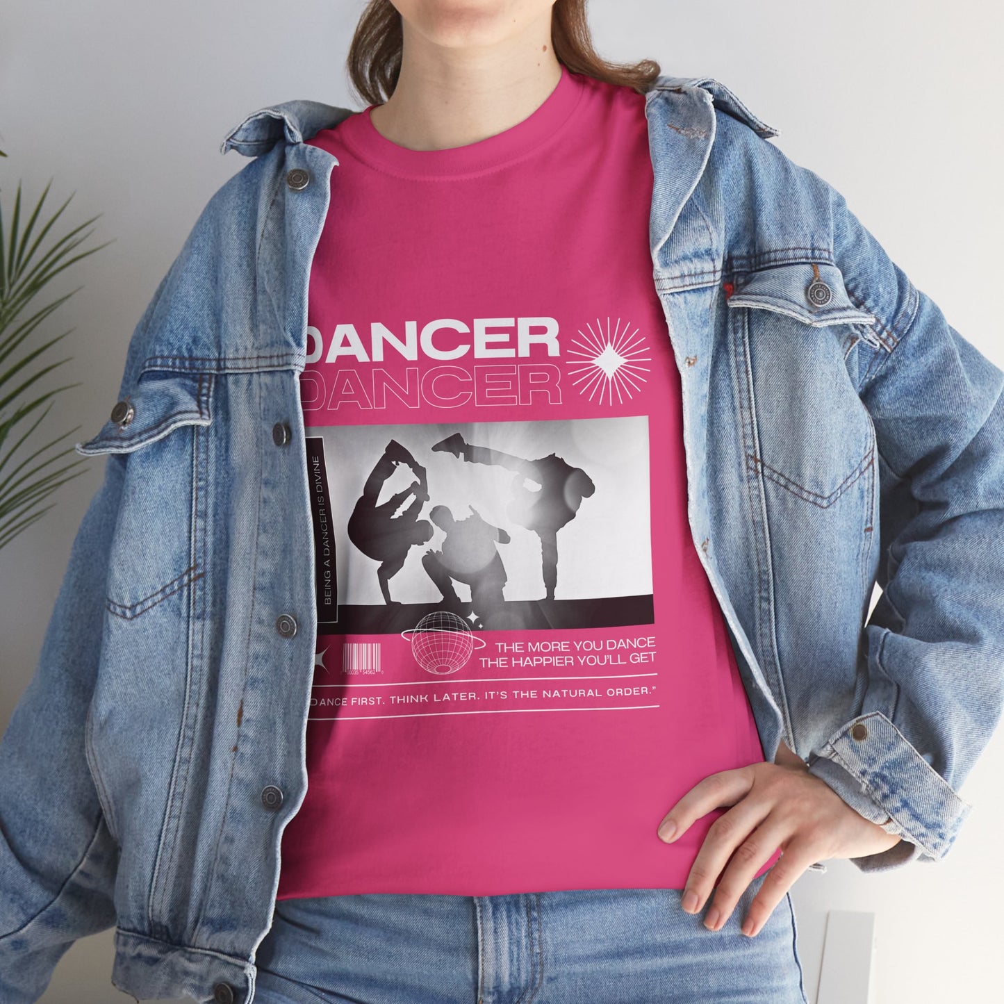 “Dancer” Graphic with Breakdancer Streetwear-Inspired Design | Hip-Hop Dance T-Shirt for Men & Women | Unisex Heavy Cotton Tee