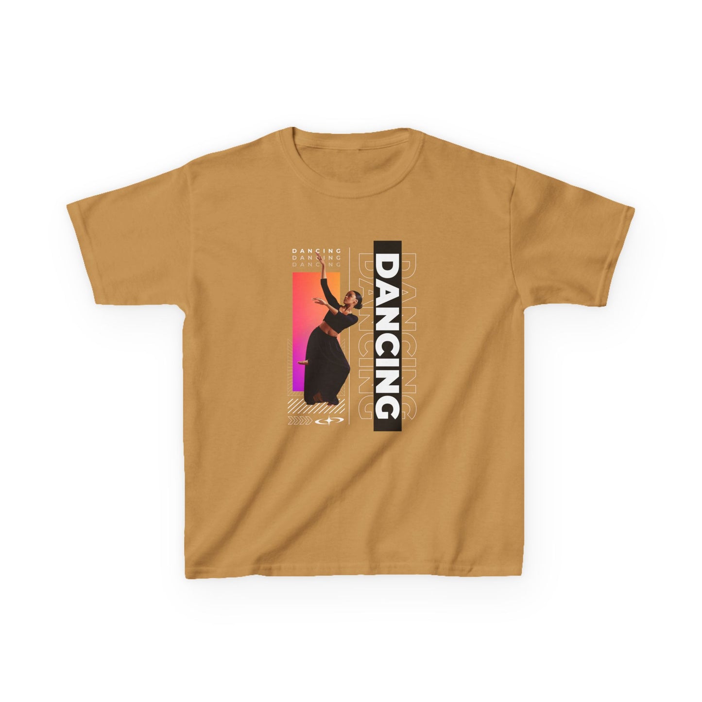 “Dancing” Youth Short Sleeve T-Shirt – Streetwear-Inspired Female Dancer Design – Trendy Kids Dance Graphic Tee