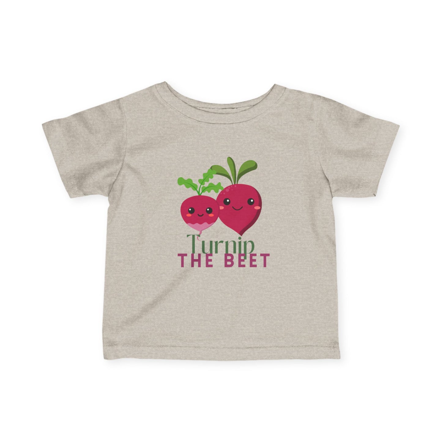 "Turnip the Beet" Cute Veggie Dance Infant Fine Jersey Tee – Funny Baby Dance T-Shirt with Adorable Pepper Graphic