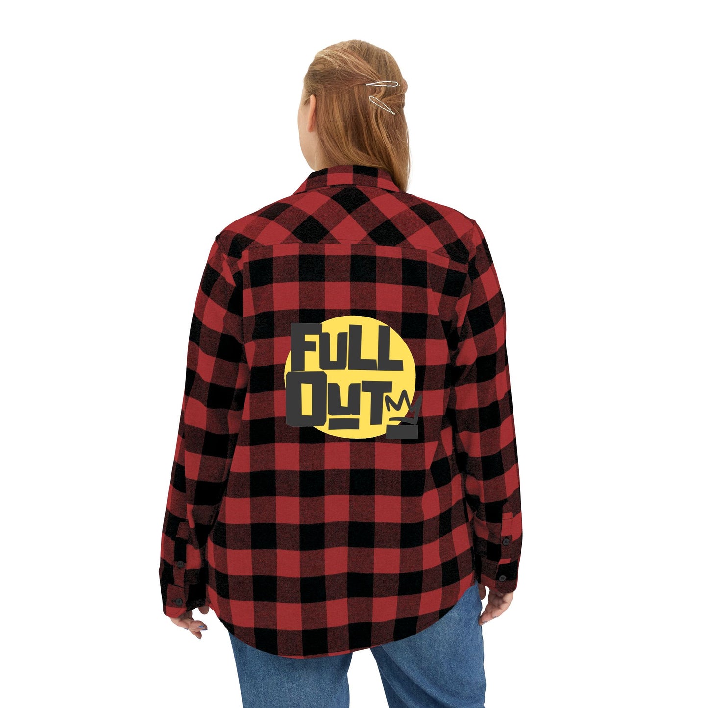 "Full Out" Flannel Shirt β Unisex Streetwear Style Button-Up from the Full Out Premium Collection