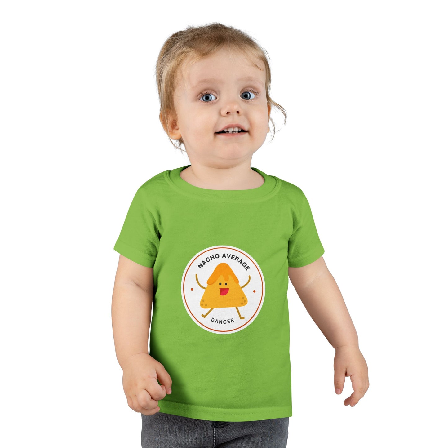 "Nacho Average Dancer" Toddler Dance T-Shirt – Cute Nacho Graphic Short Sleeve Tee for Kids