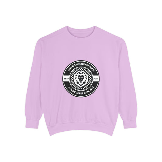 "Jeté Competition Team – Always Keep Dancing" Unisex Lightweight Crewneck Sweatshirt – Collegiate-Inspired Dance Team Pullover for Dancers & Studio Spirit Wear