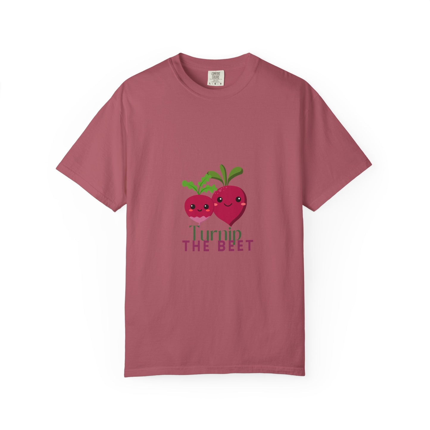 "Turnip the Beet" Unisex Garment-Dyed T-Shirt – Cute Veggie Dance Pun Graphic Tee – Funny Foodie Shirt for Dancers & Music Lovers