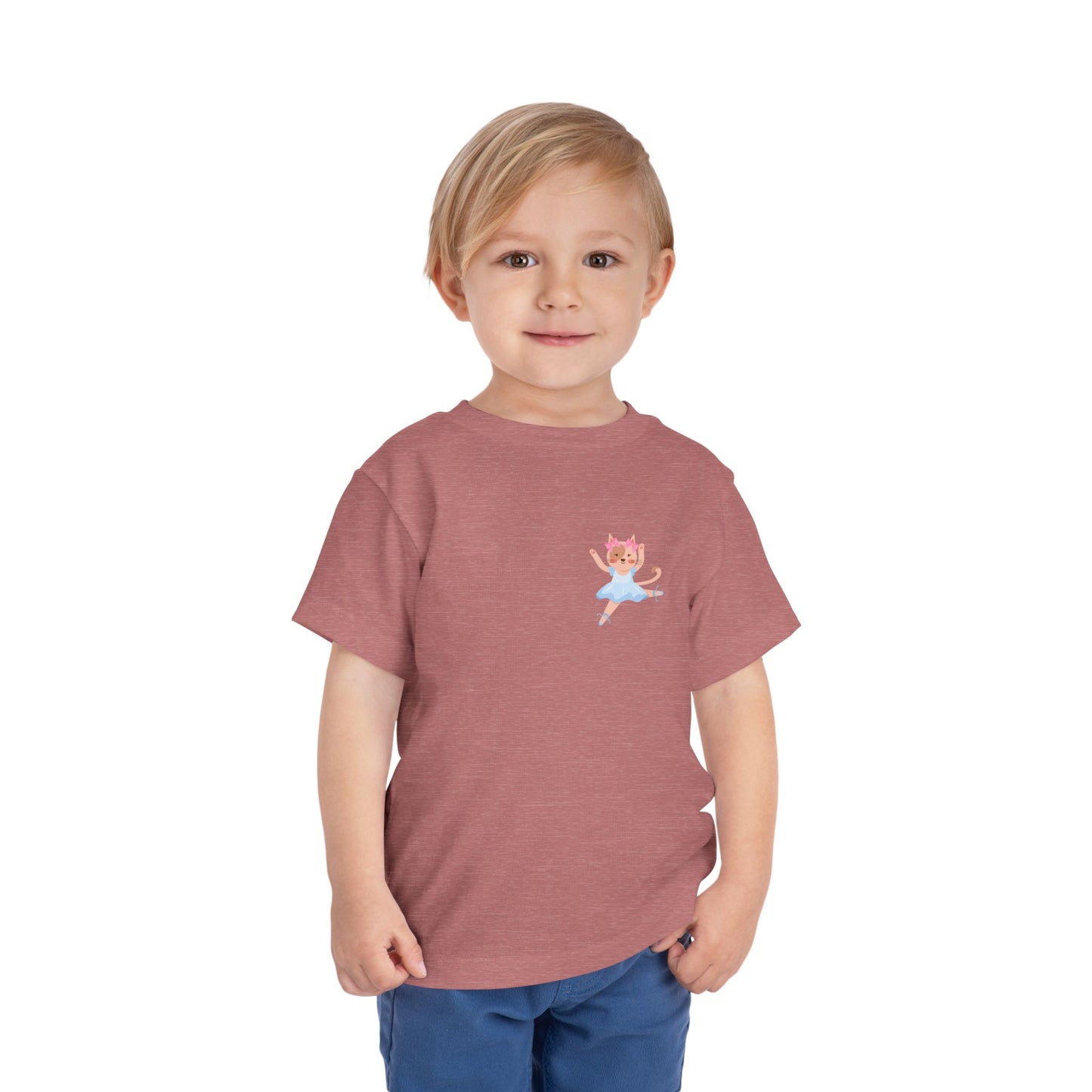 “Every Meow & Then I Dance” Adorable Dancing Cat Graphic | Cute Cat Dance T-Shirt for Toddlers & Little Ballet Lovers - Toddler Short Sleeve Tee