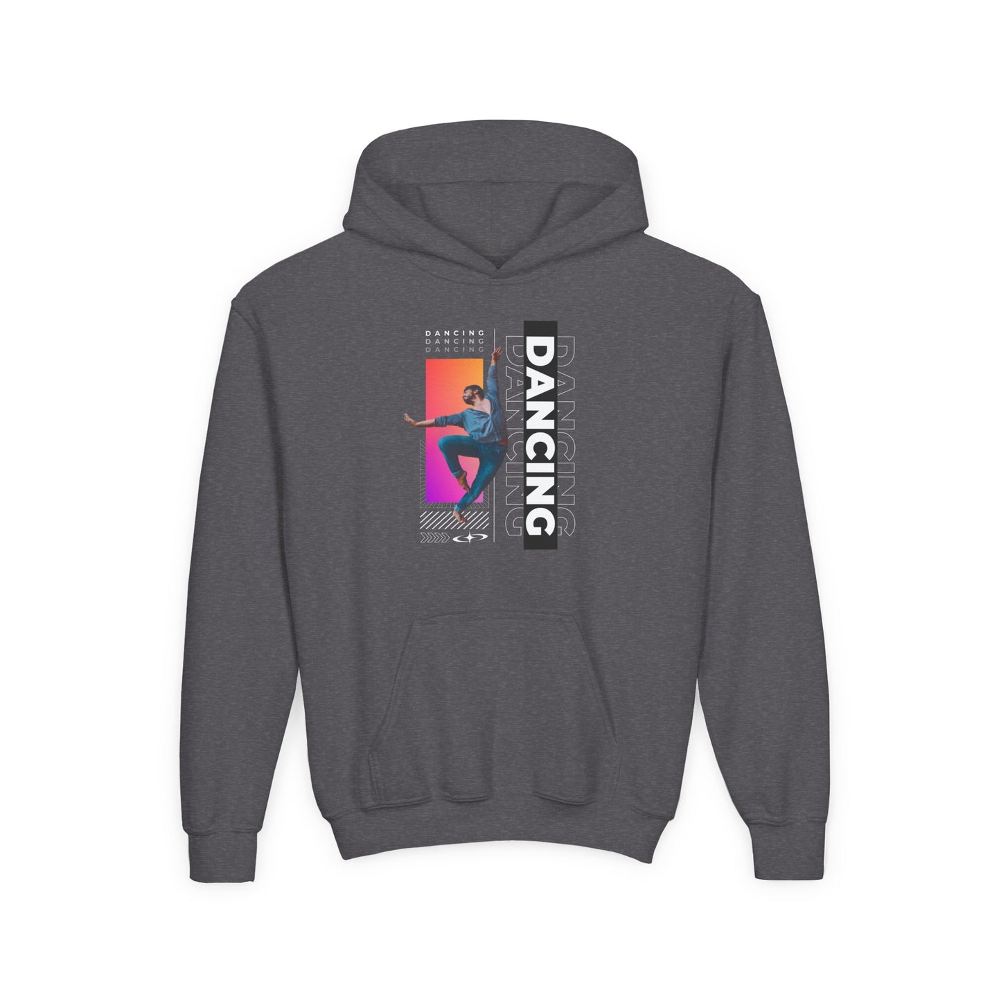 “Dancing” Male Dancer Streetwear Graphic | Unisex Youth Hoodie – Dance Hoodie for Kids & Young Performers