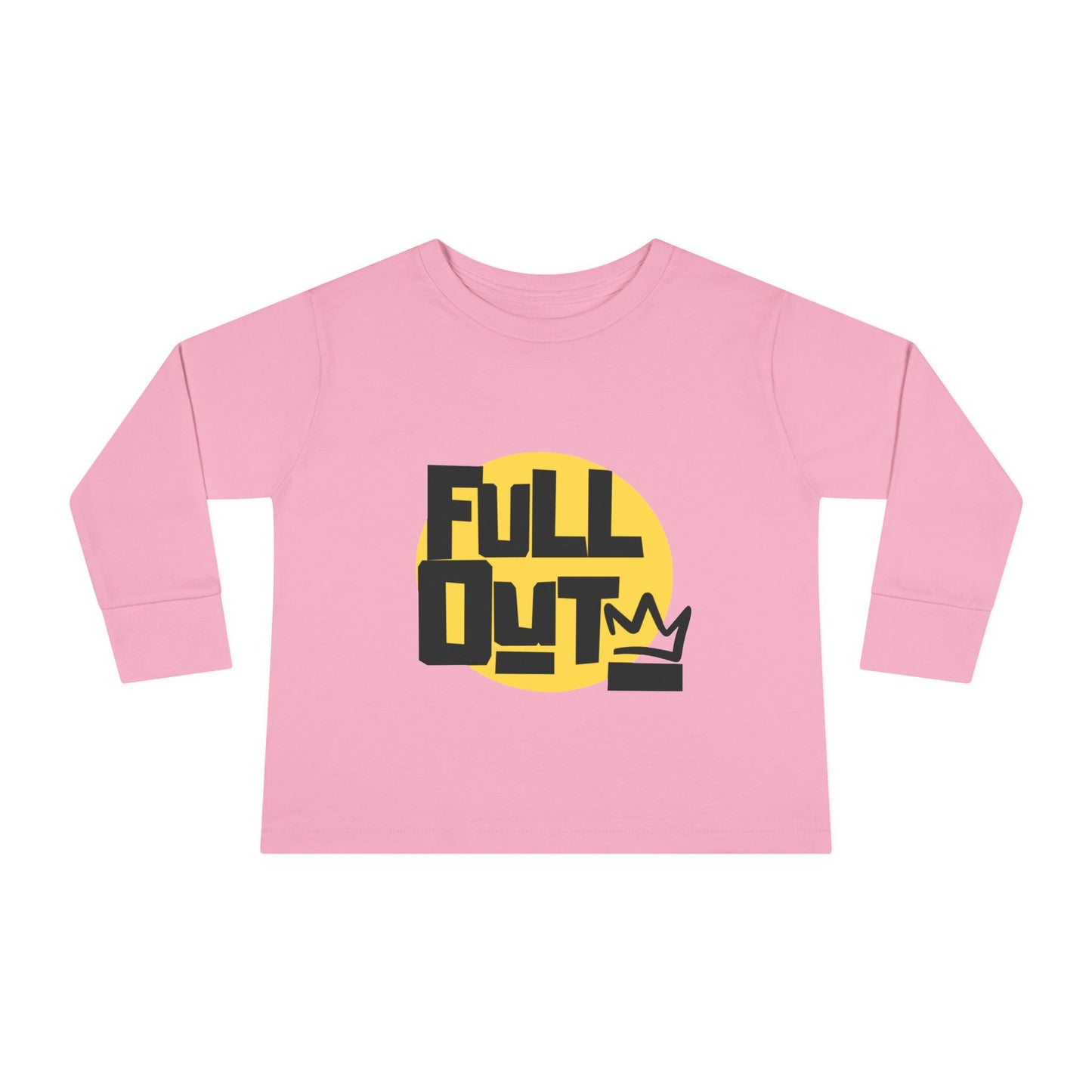 "Full Out" Toddler Dance T-Shirt – Bold Streetwear-Inspired Graphic Long Sleeve Tee for Kids