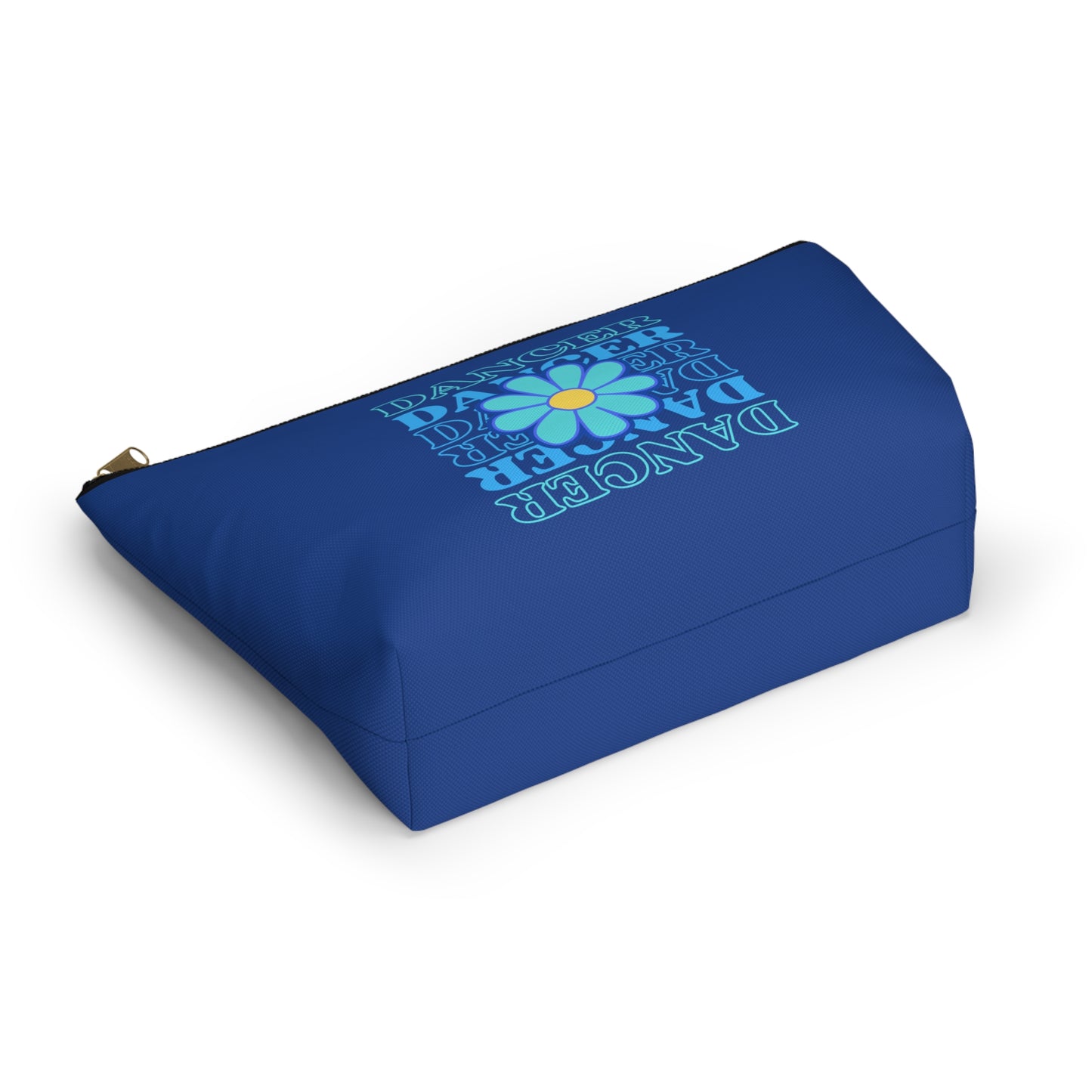 "Dancer" Makeup Bag – Elegant Floral Dance Graphic – Stylish Zipper Pouch for Cosmetics, Accessories & Gifts for Dancers