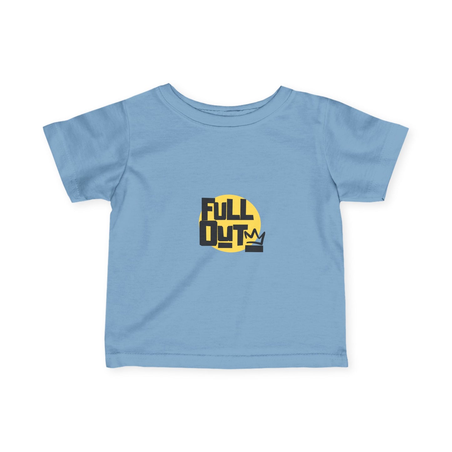 "Full Out" Infant Fine Jersey Tee – Bold Streetwear-Inspired Baby Dance T-Shirt for High-Energy Tiny Performers
