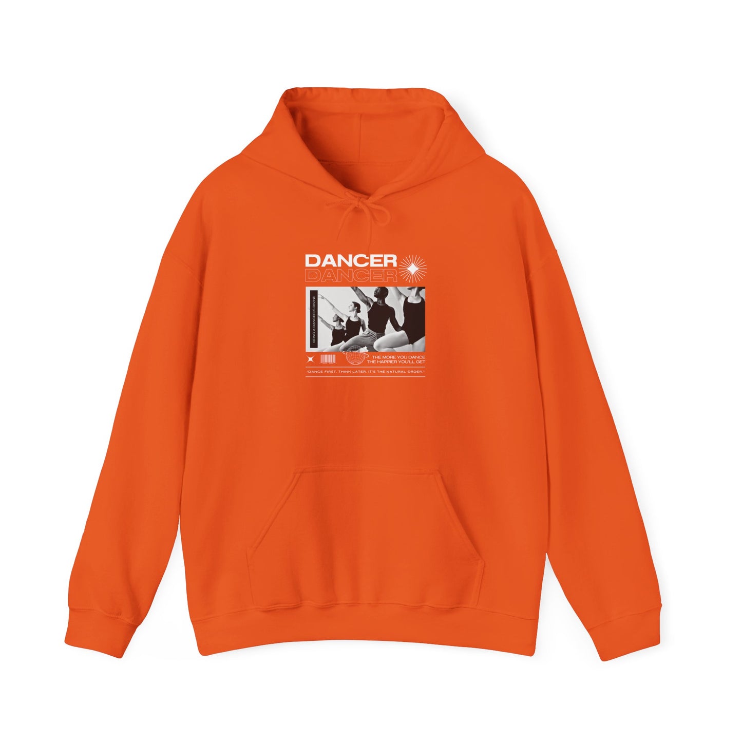 “Dancer” Young Ballet Dancers at the Barre Graphic | Streetwear-Inspired Ballet Hoodie for Dance Enthusiasts - Unisex Heavy Blend™ Hooded Sweatshirt