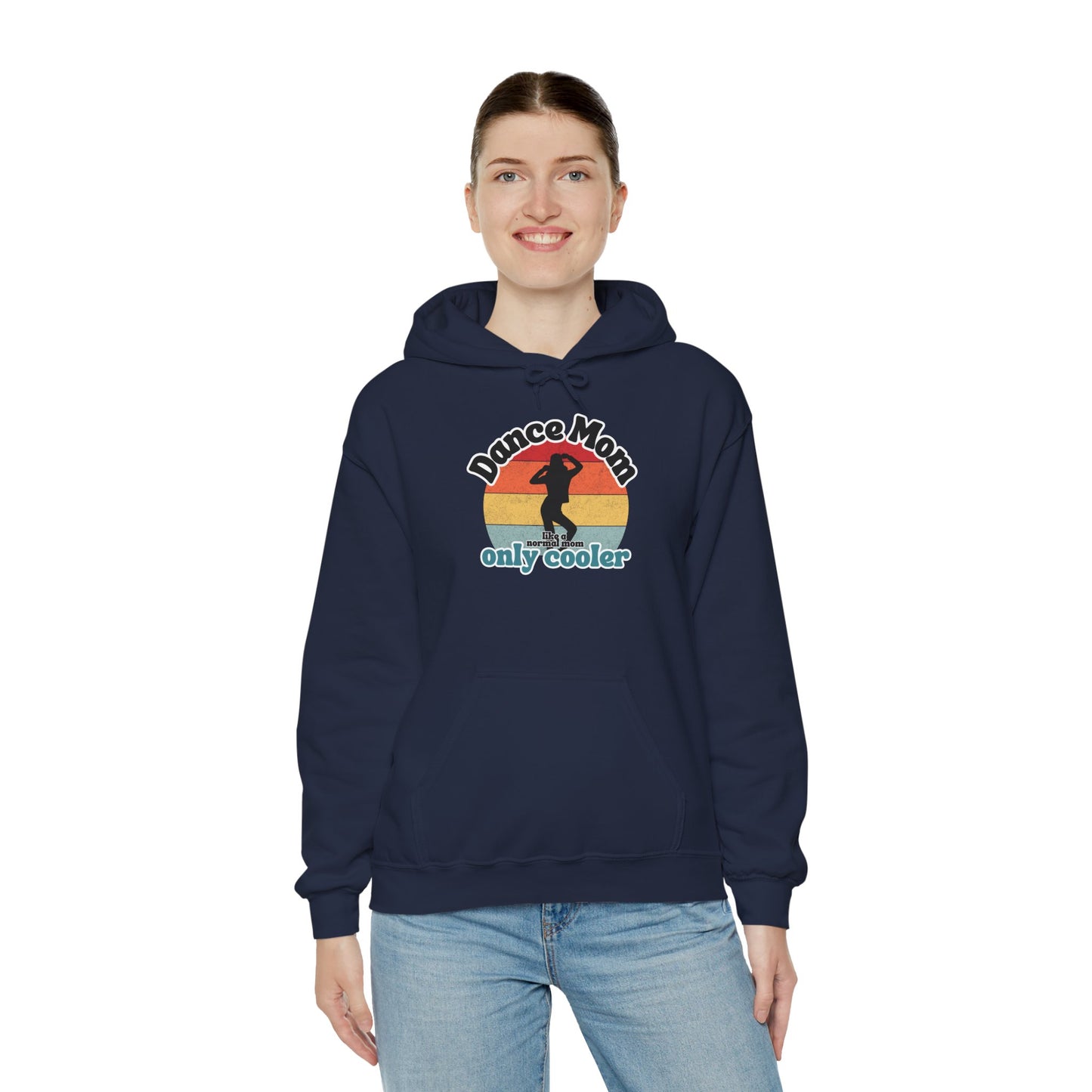 Dance Mom Hoodie – Retro Graphic Unisex Heavy Blend™ Sweatshirt for Proud Dance Moms – Fun Gift for Dance Recitals & Holidays