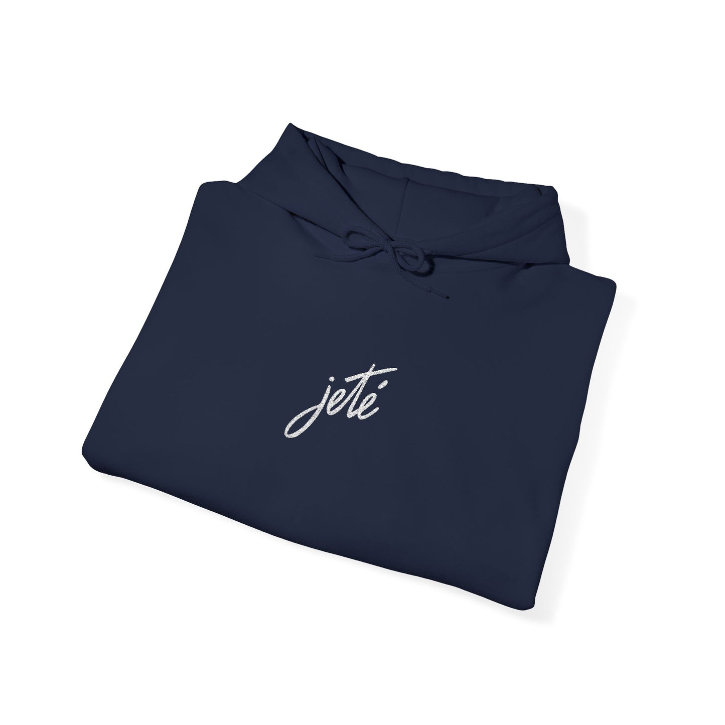 “Jeté” Official Embroidered Logo - Unisex Heavy Blend™ Hooded Sweatshirt | Premium Streetwear Dance Hoodie for Ballet & Dance Enthusiasts