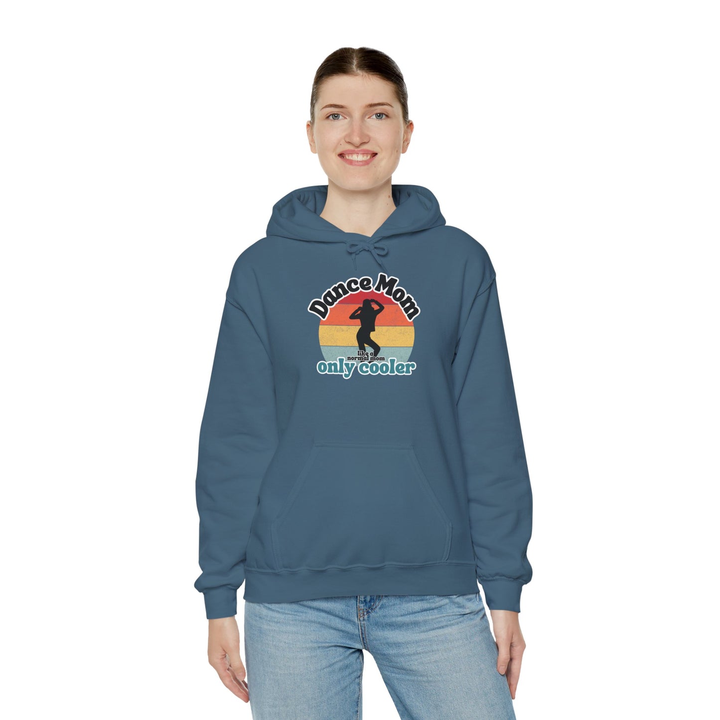 Dance Mom Hoodie – Retro Graphic Unisex Heavy Blend™ Sweatshirt for Proud Dance Moms – Fun Gift for Dance Recitals & Holidays