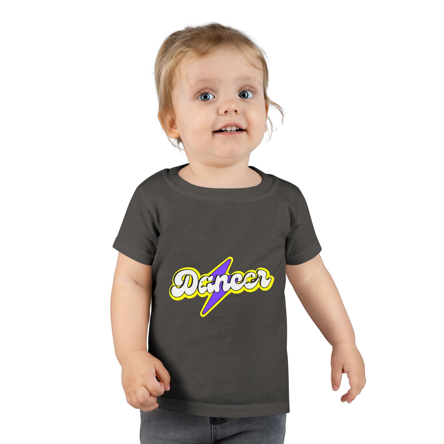 "Dancer" Toddler Dance T-Shirt – Bold Superhero-Inspired Short Sleeve Tee for Kids