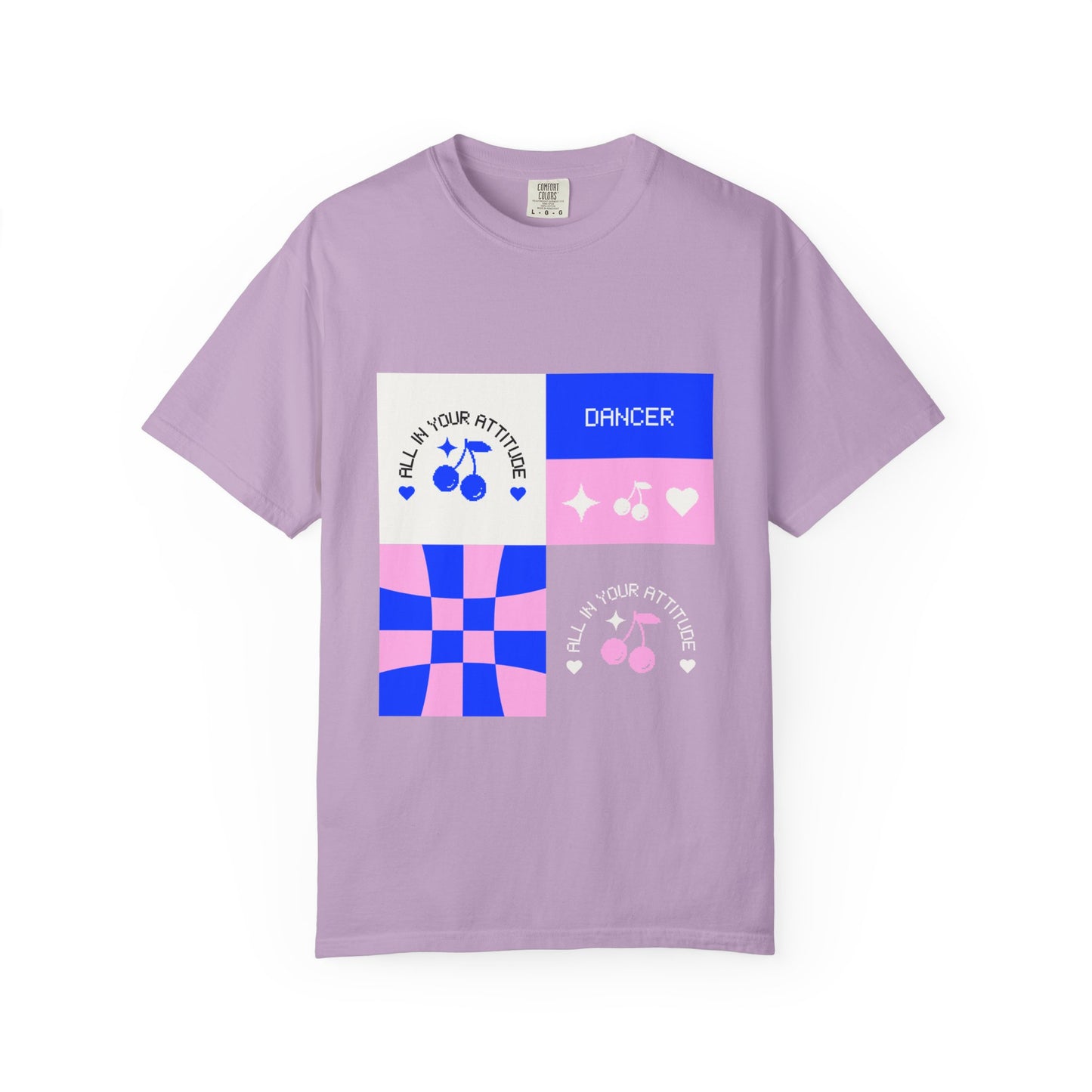 "Dancer, All in Your Attitude" Unisex Garment-Dyed T-Shirt – Bold Superhero-Style Graphic Tee – Empowering Dance Shirt for Performers