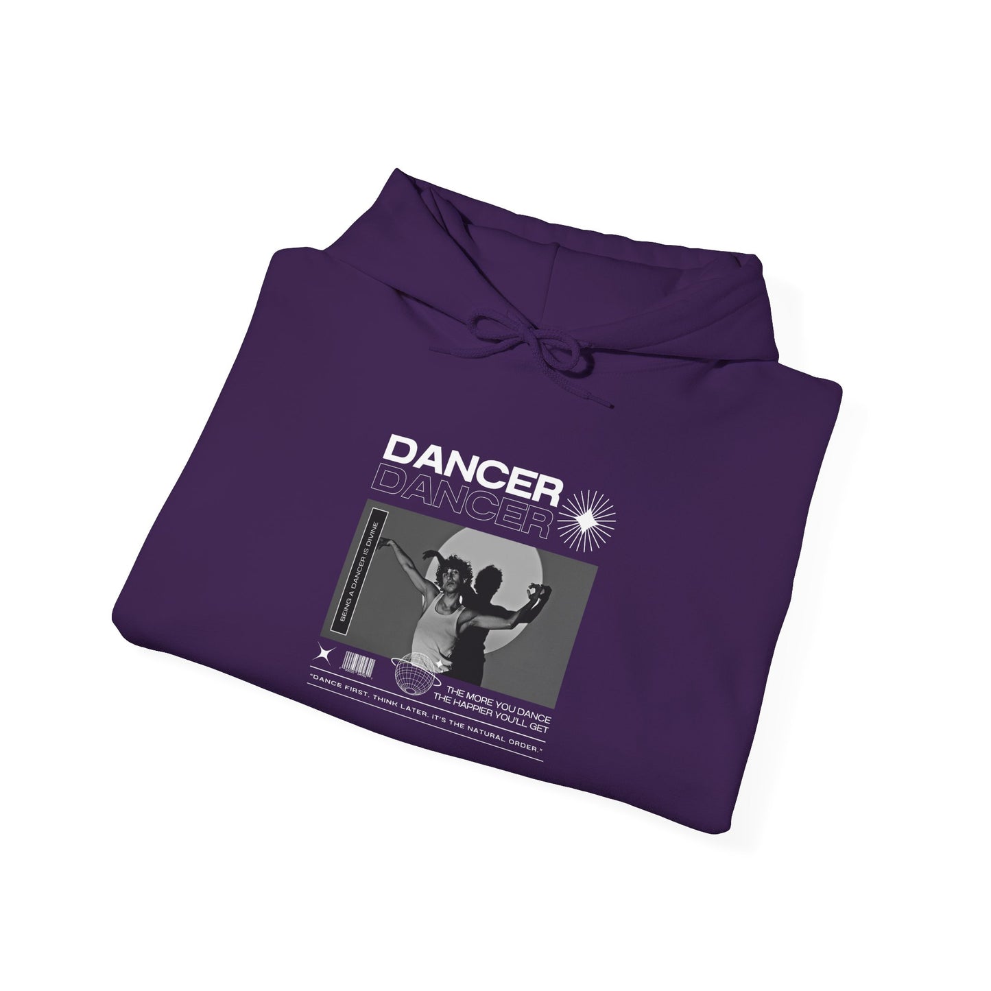 “Dancer” Contemporary Dancer in Spotlight Graphic | Streetwear-Inspired Dance Hoodie for Modern Dance Lovers - Unisex Heavy Blend™ Hooded Sweatshirt