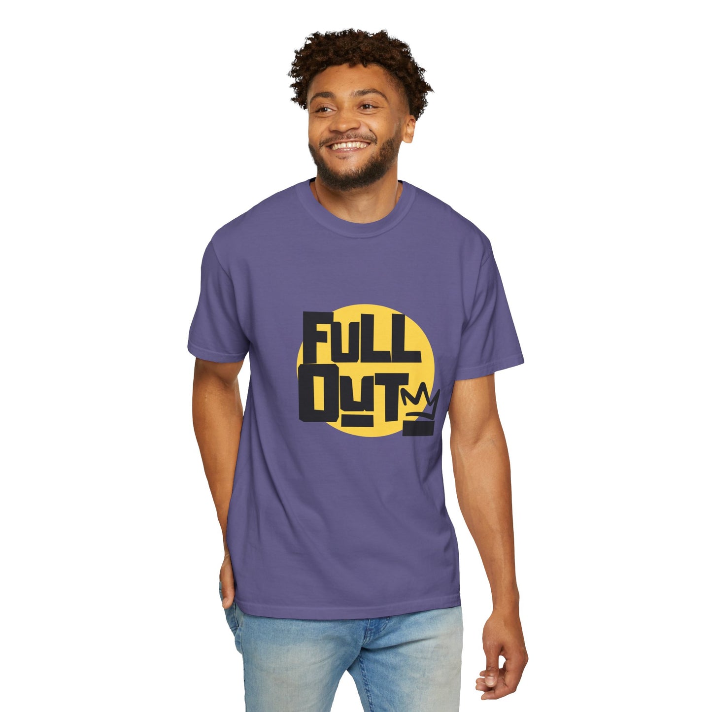 "Full Out" Unisex Garment-Dyed T-Shirt – Bold Streetwear-Inspired Dance Graphic Tee – Performance Shirt for Dancers & Hip Hop Enthusiasts