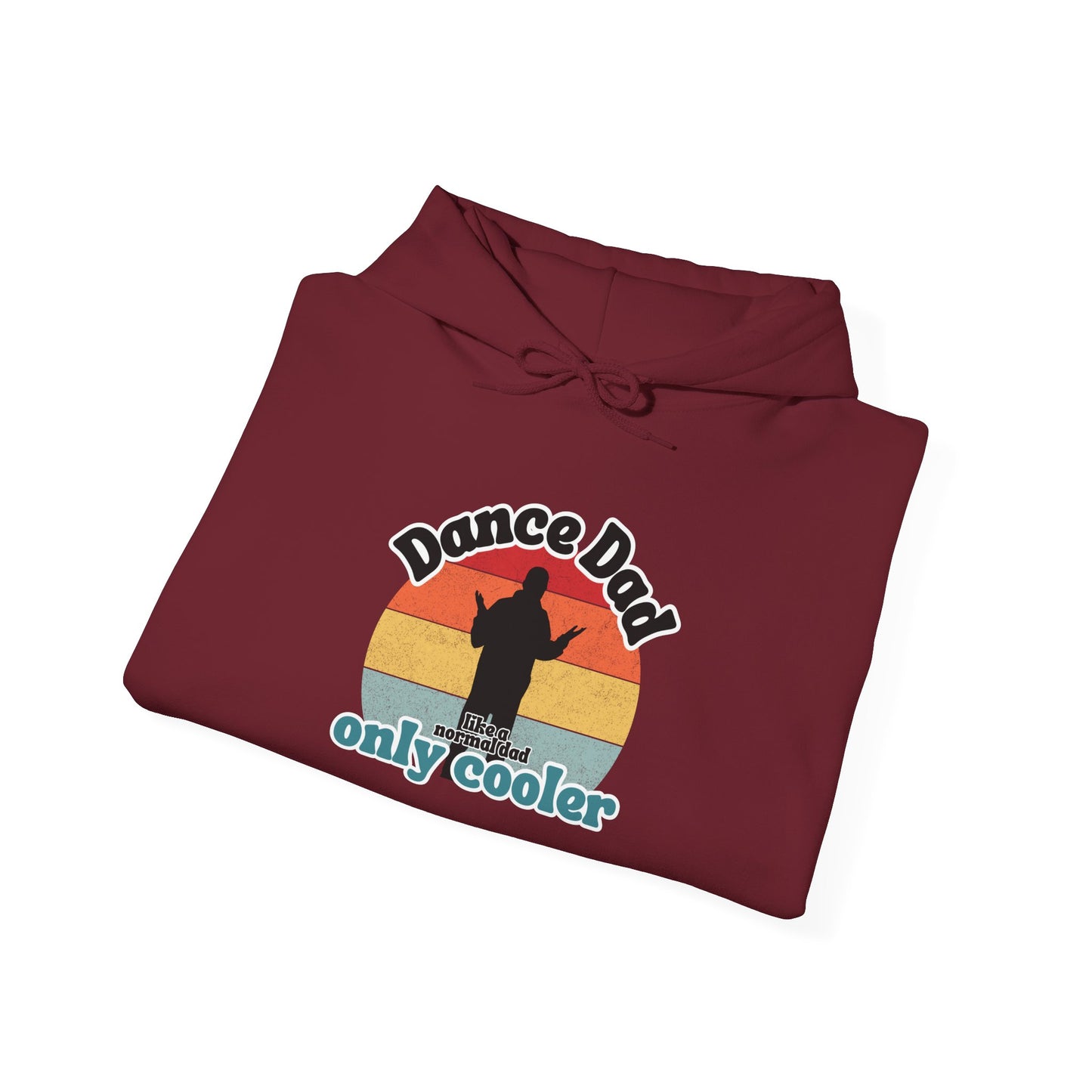 Dance Dad Retro Hoodie – Funny Unisex Heavy Blend™ Hooded Sweatshirt for Cool Dance Dads