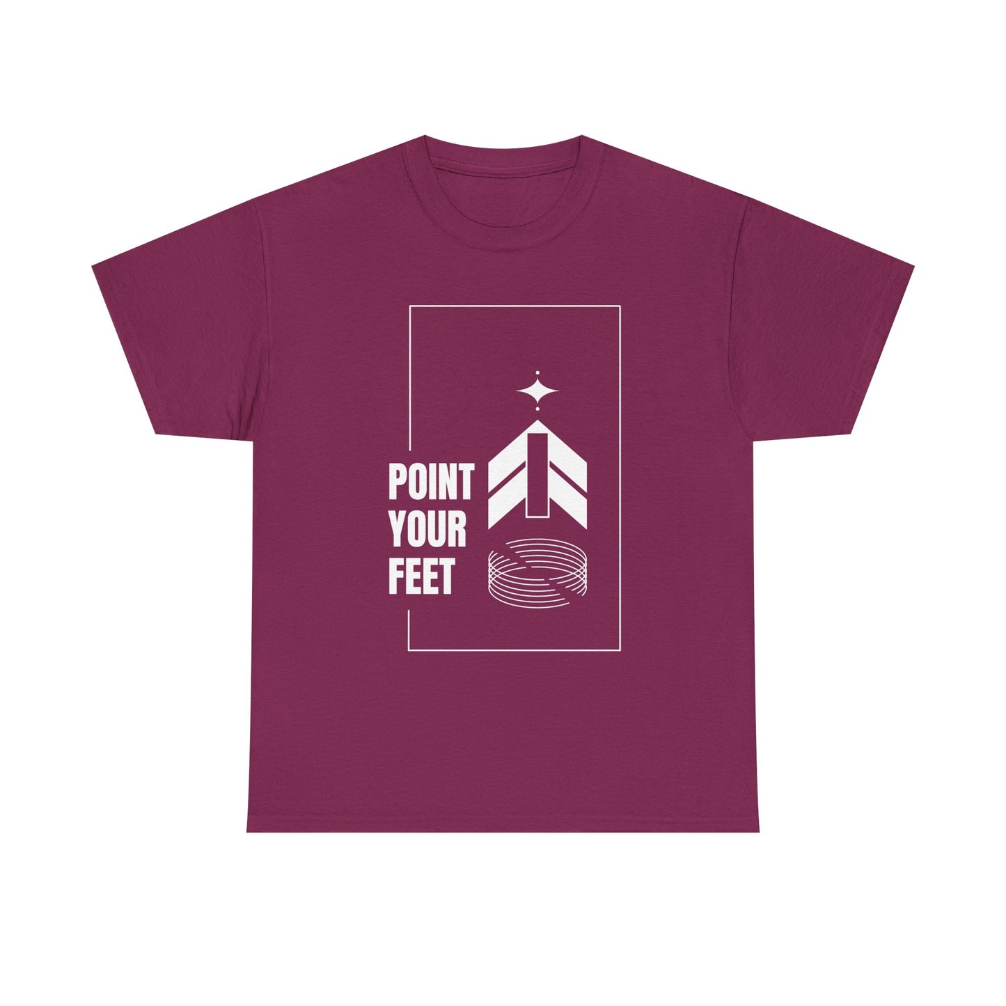 "Point Your Feet" Streetwear Dance Tee – Unisex Heavy Cotton Ballet-Inspired T-Shirt for Dancers